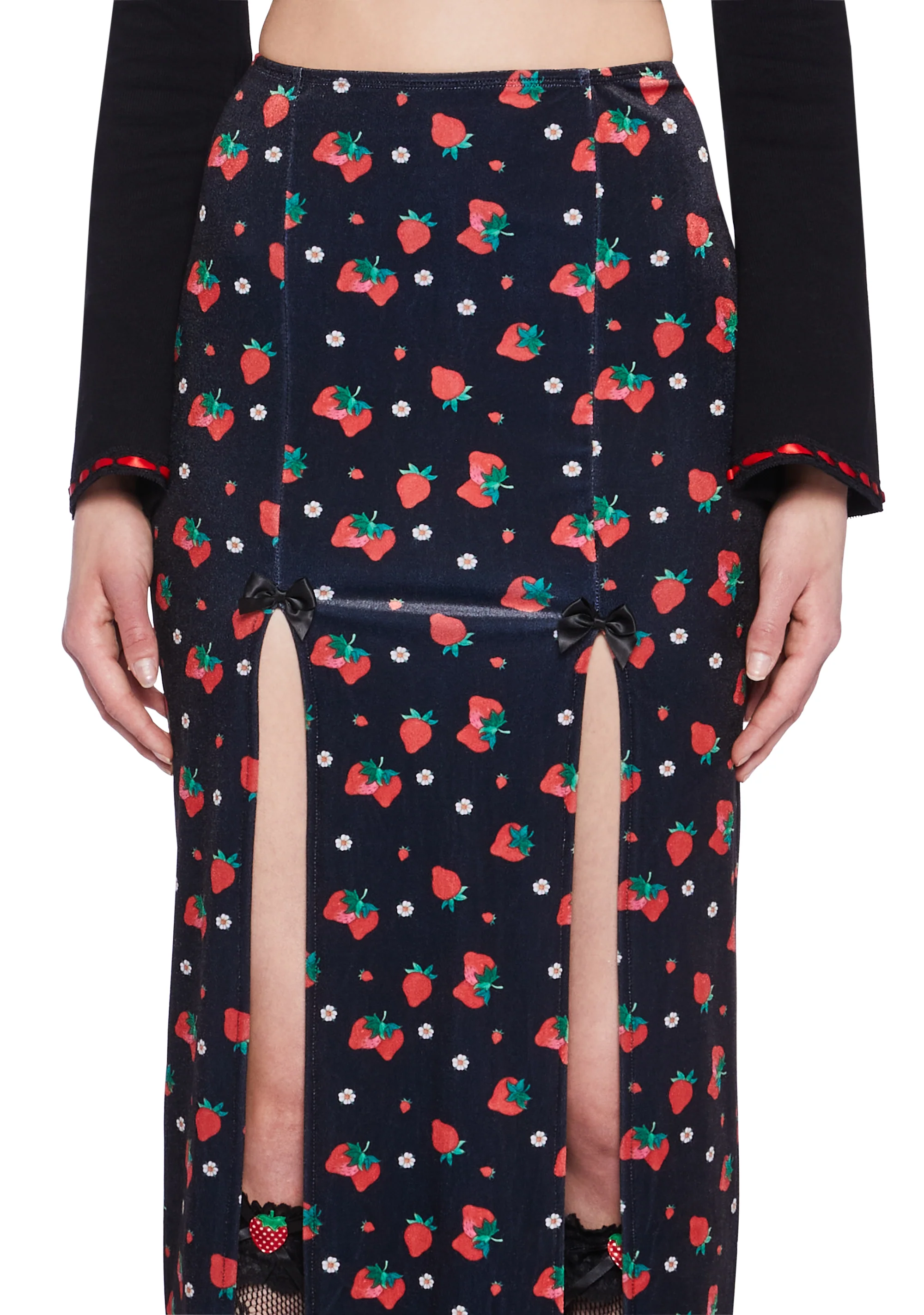 Strawberry Shores Midi Skirt - Image 5