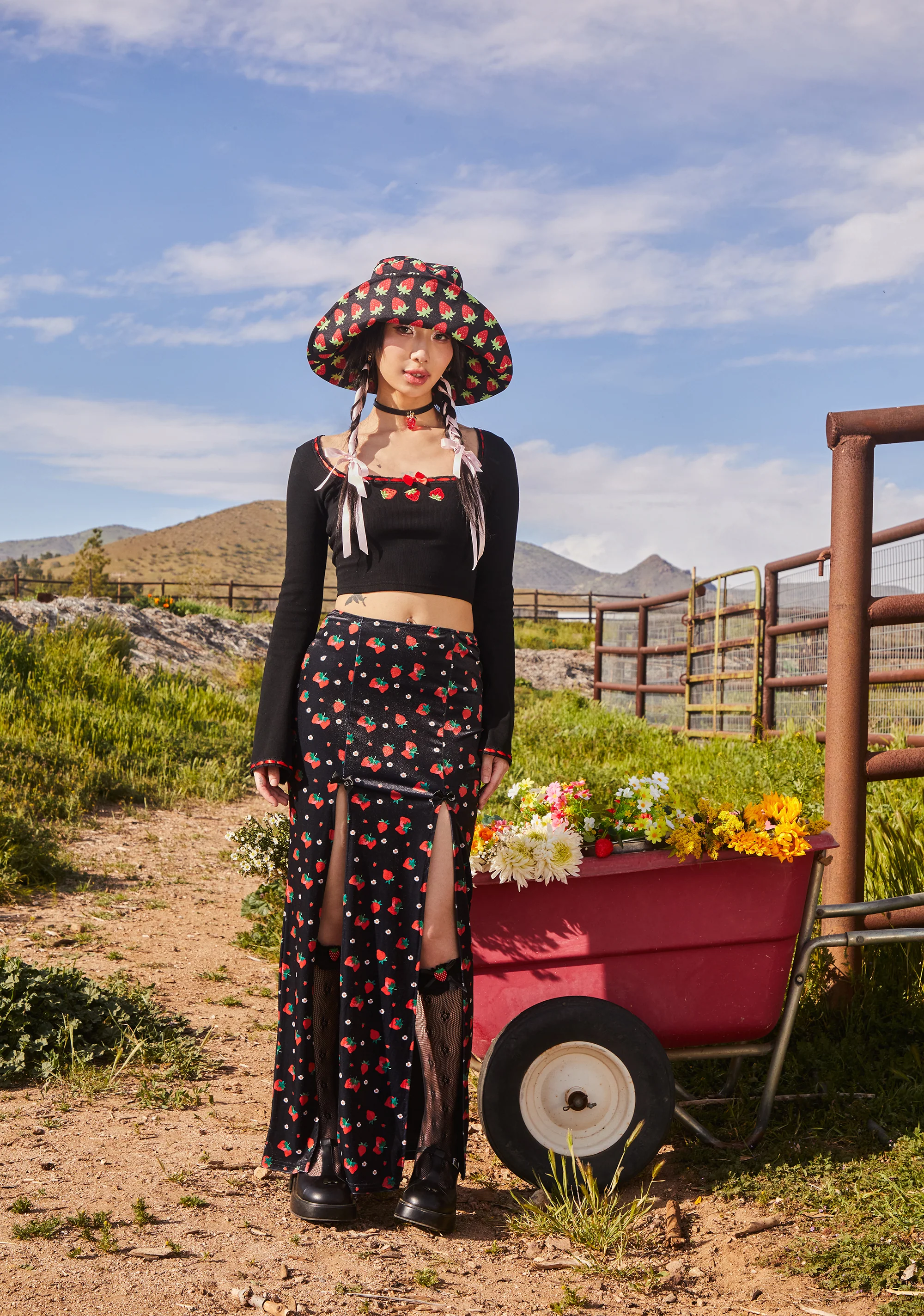 Strawberry Shores Midi Skirt - Image 6