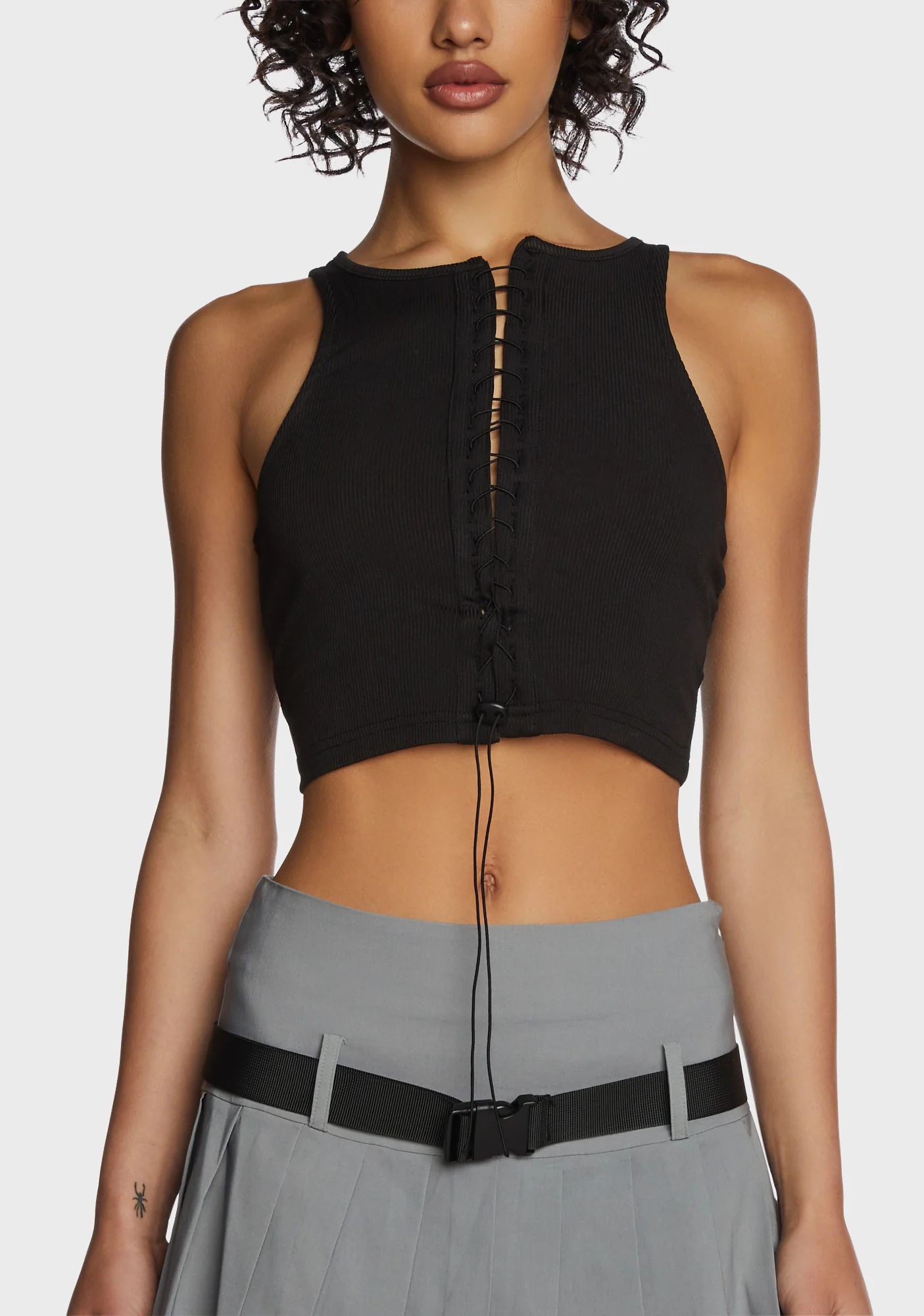 Street Aura Crop Top - Black - Image 2