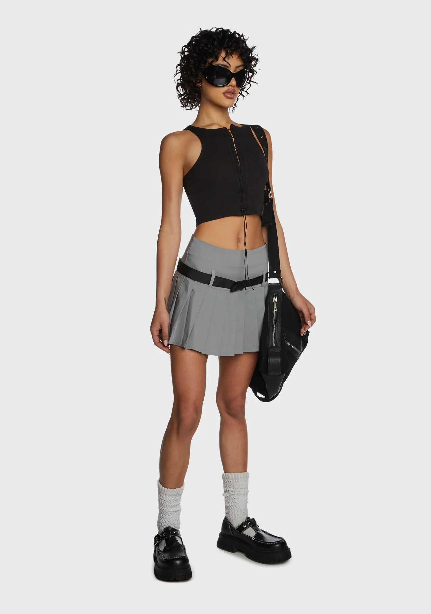 Street Aura Crop Top - Black - Image 3