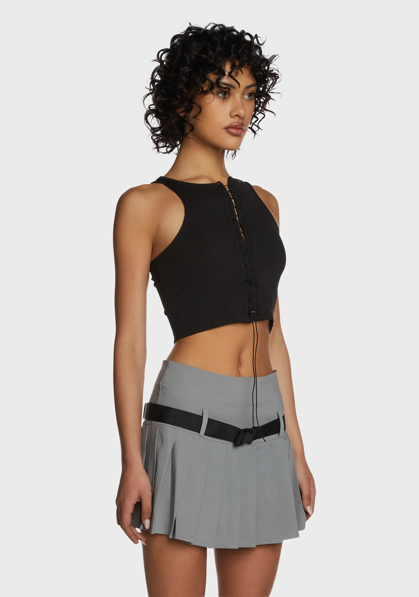 Street Aura Crop Top - Black - Image 4