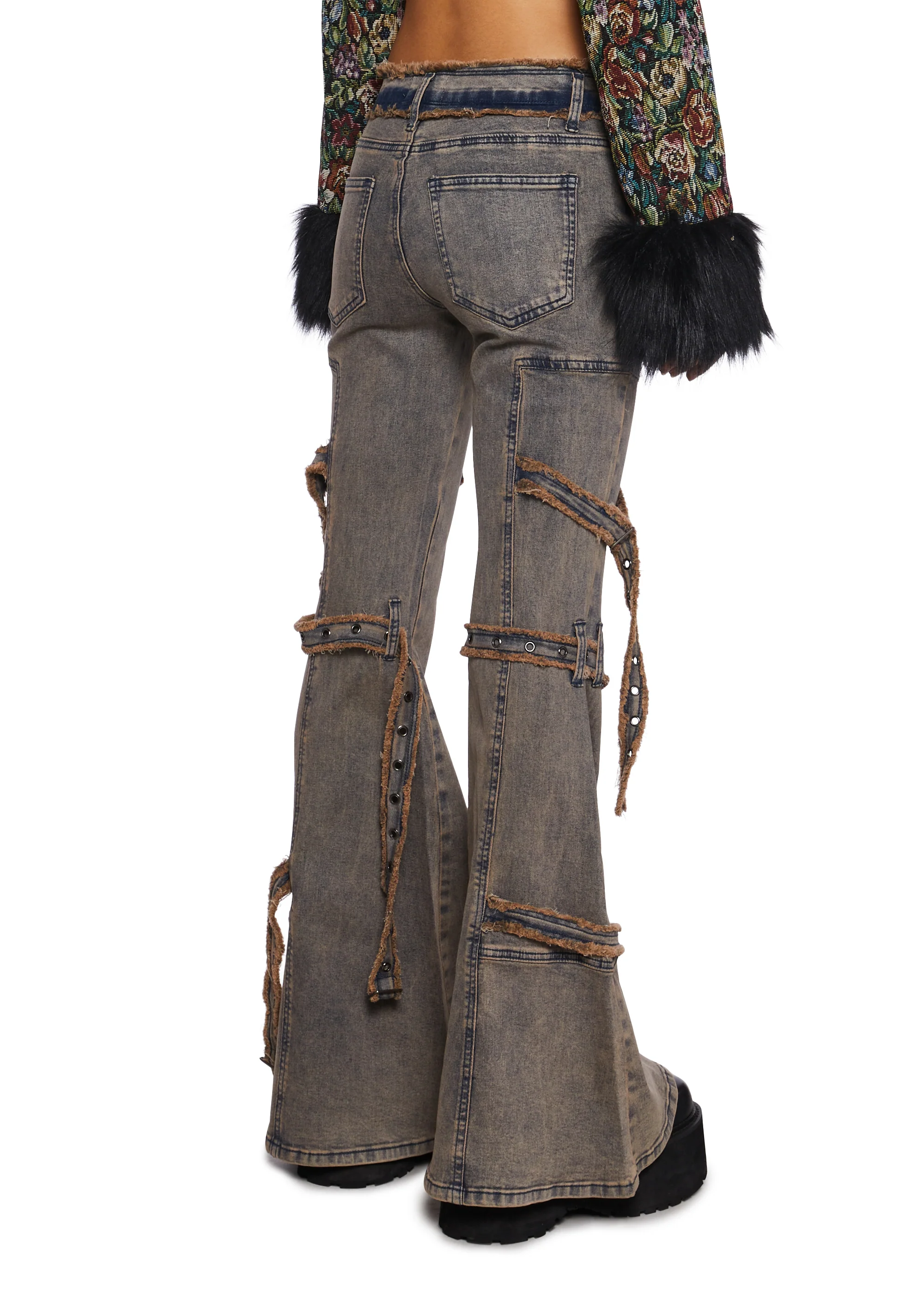 Street Takeover Bondage Denim Pants - Image 4