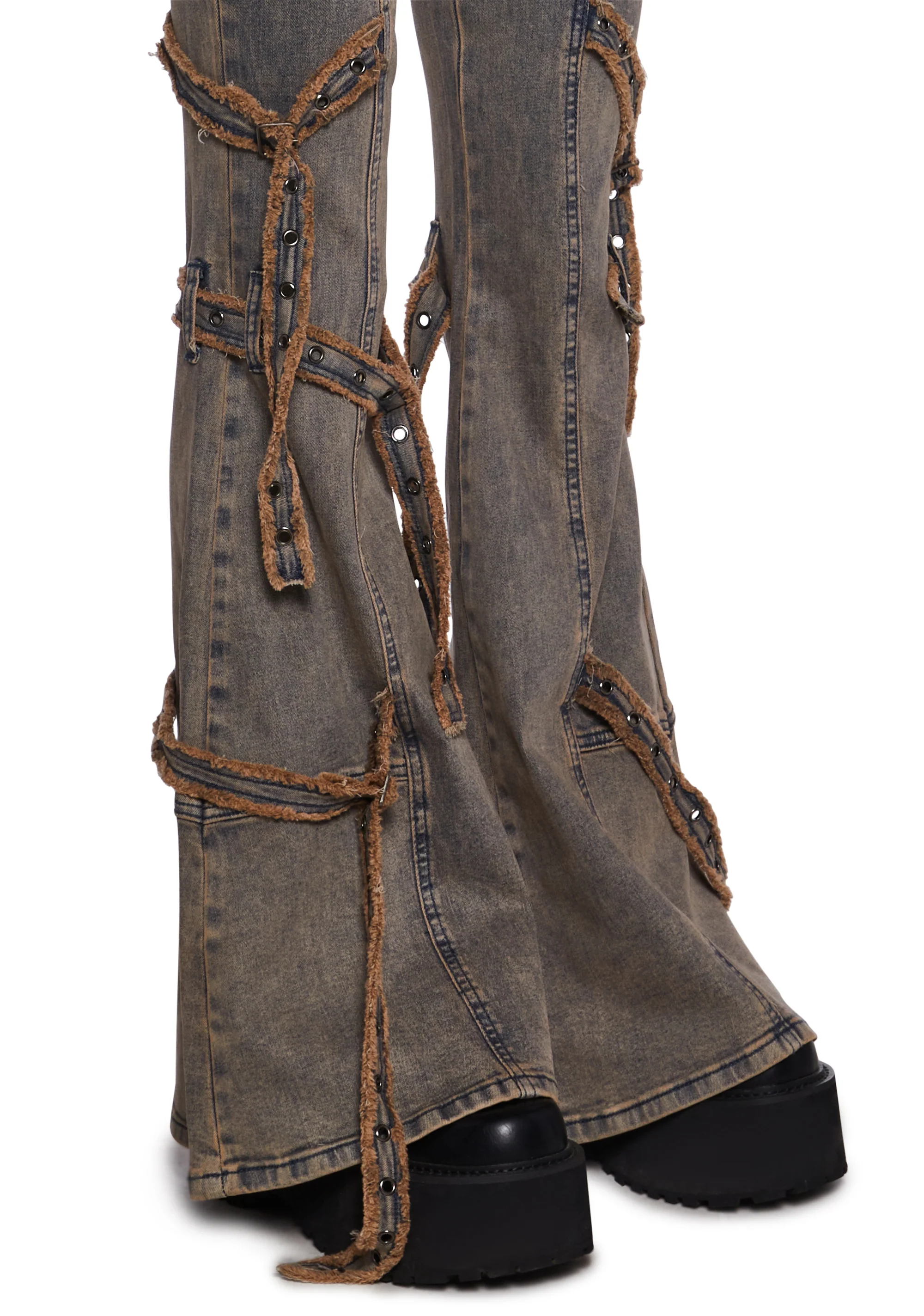 Street Takeover Bondage Denim Pants - Image 5