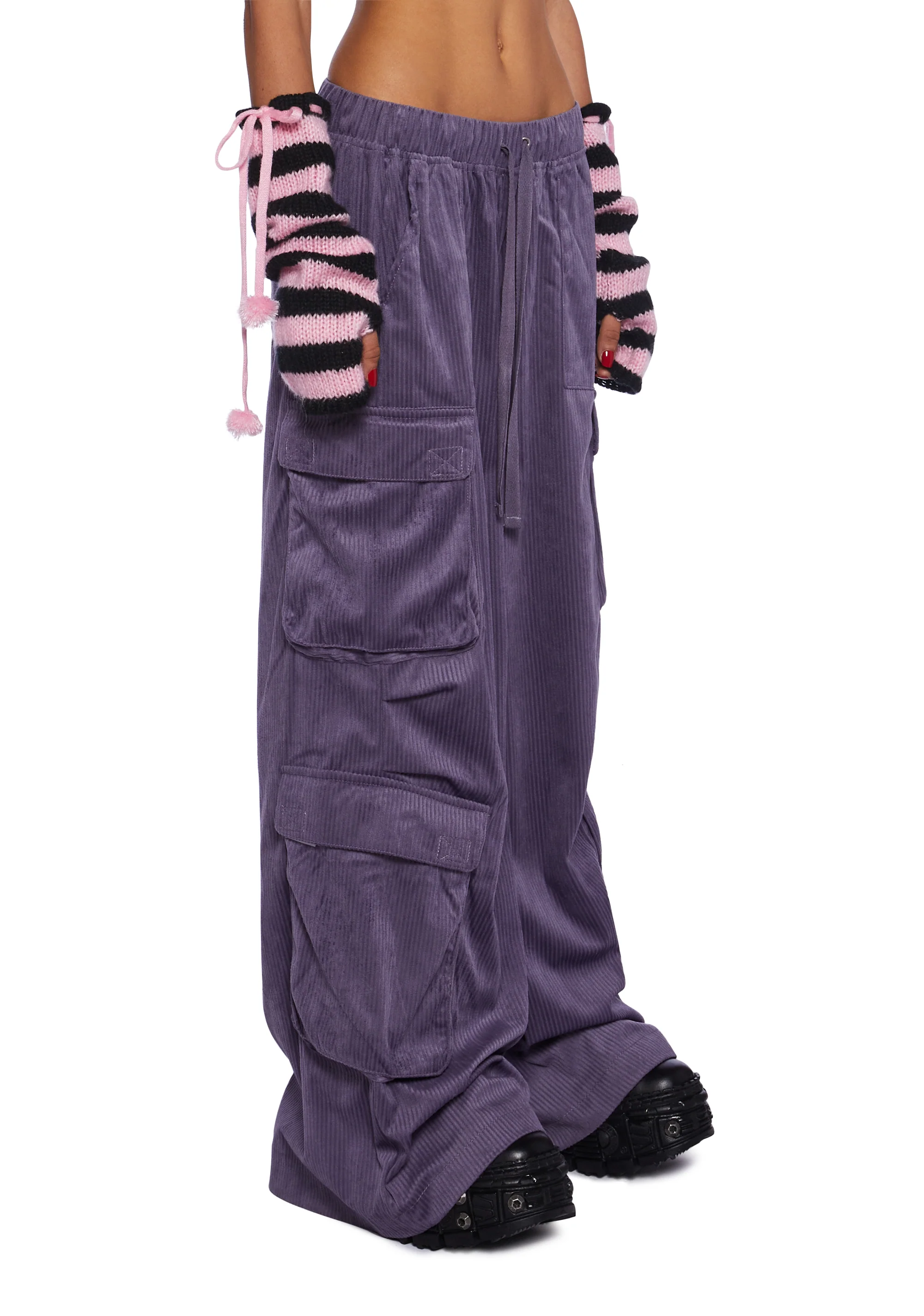 Streetwise Cutie Corduroy Cargo Pants - Image 3