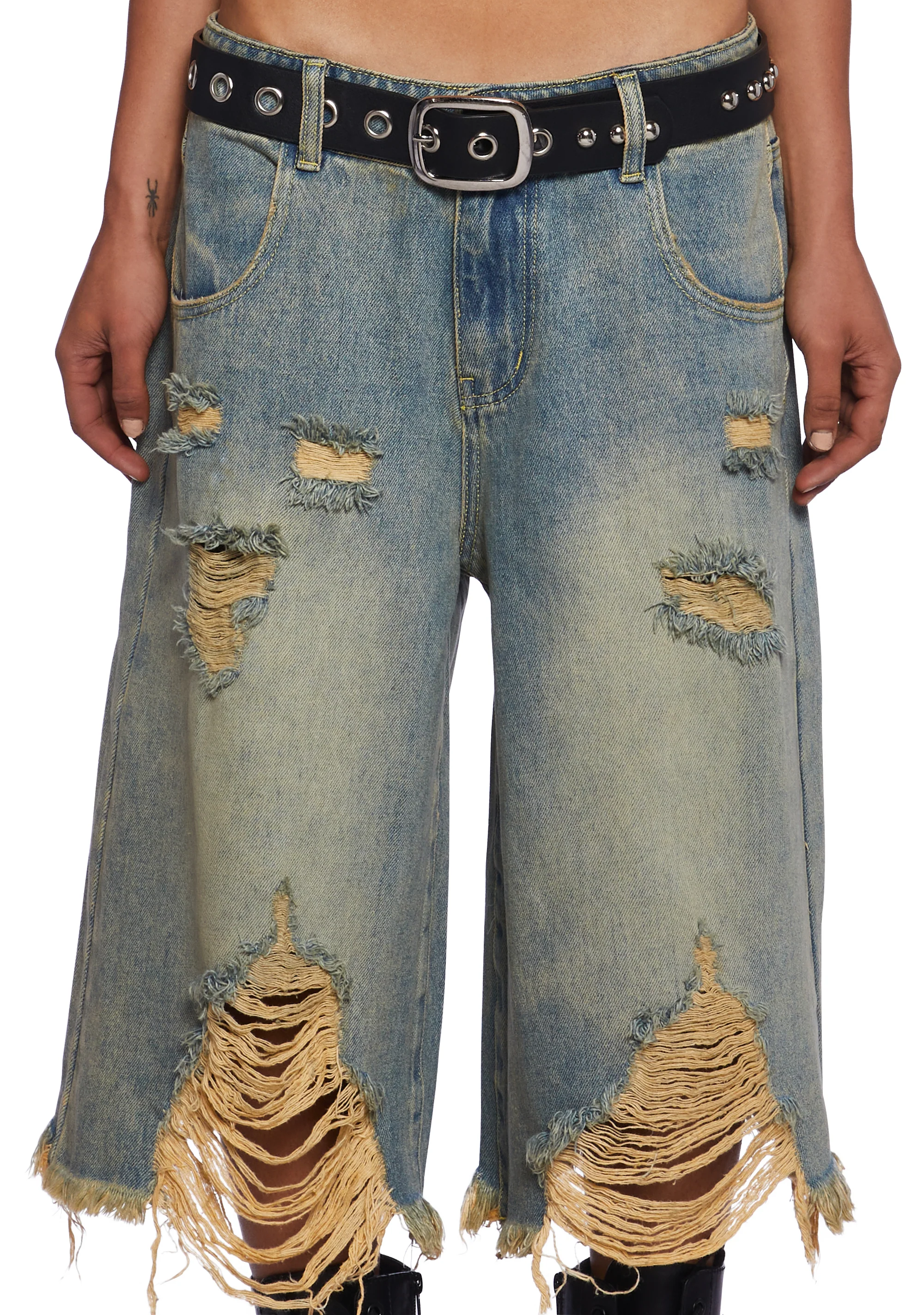 Streetwise Maven Denim Shorts - Blue - Image 5