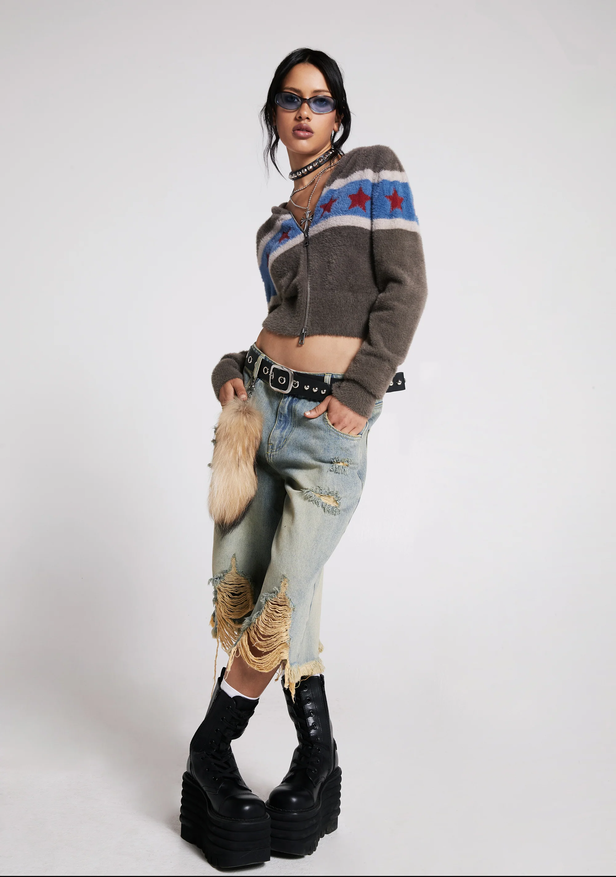 Streetwise Maven Denim Shorts - Blue - Image 7