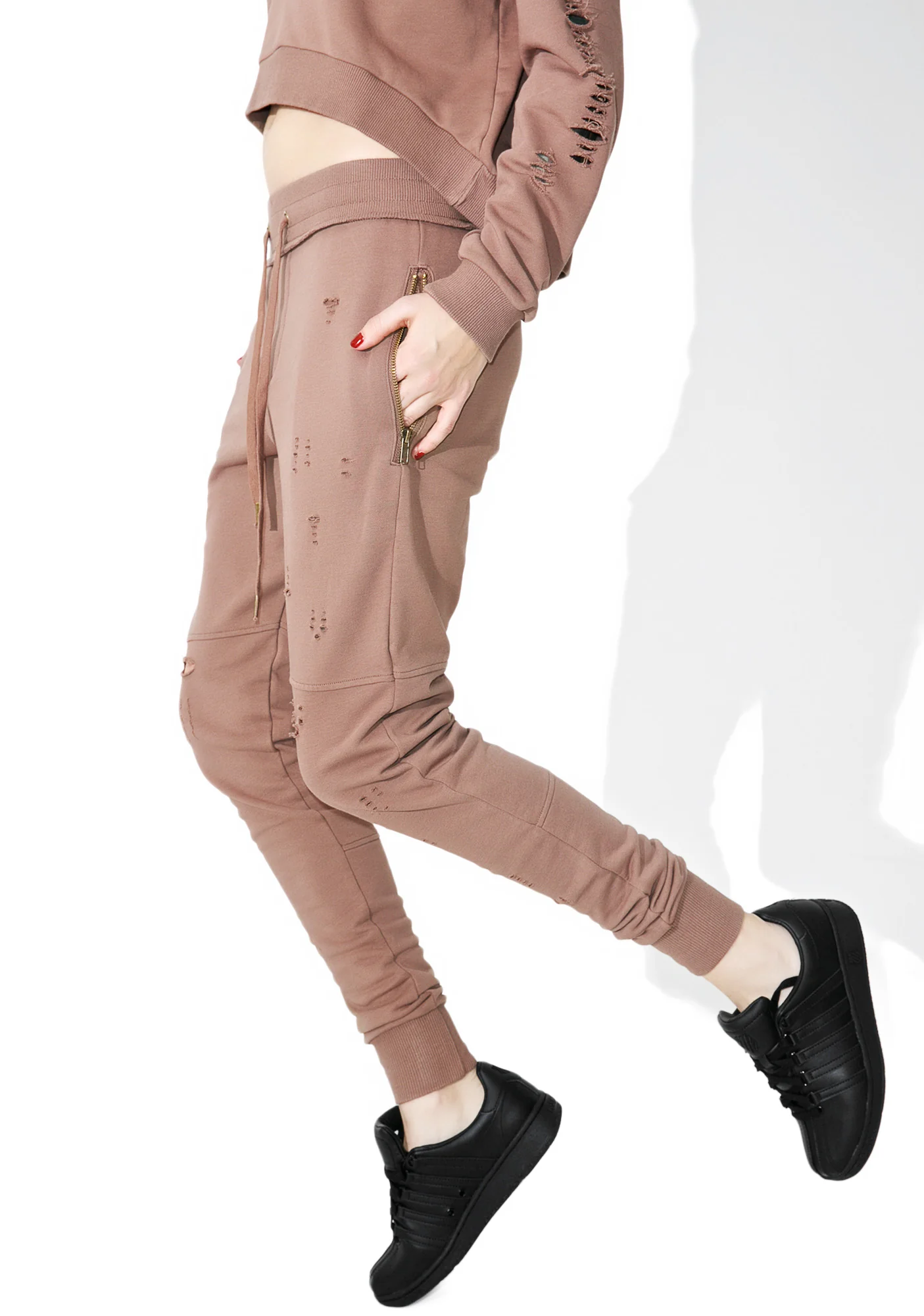 Stretch My Hands Distressed Sweatpants - Image 2