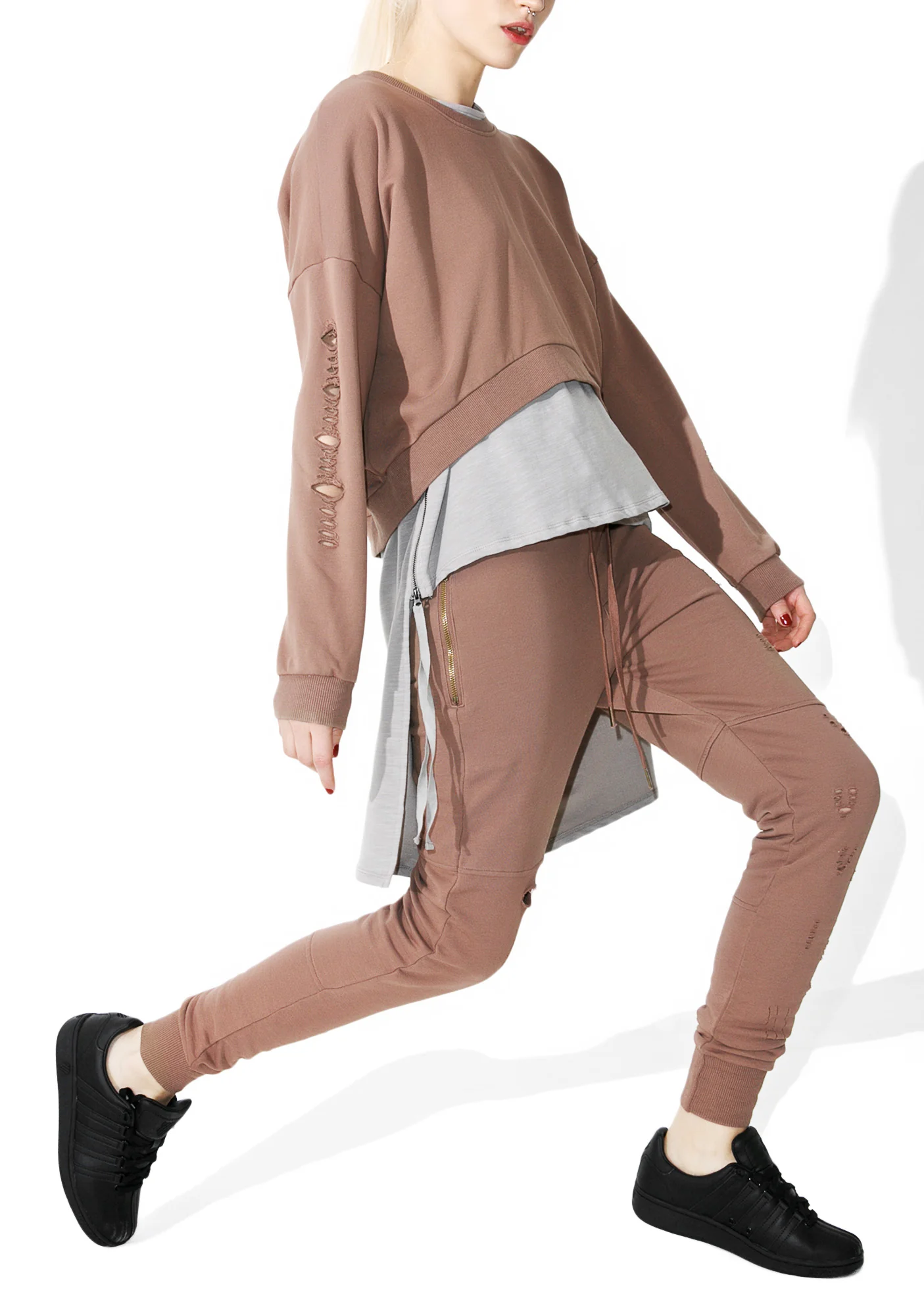 Stretch My Hands Distressed Sweatpants - Image 3