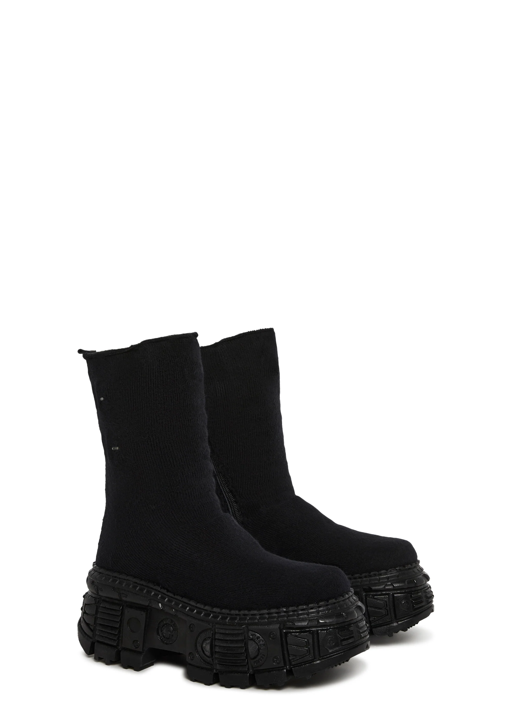 Stretch Sock Platform Boots - Image 3