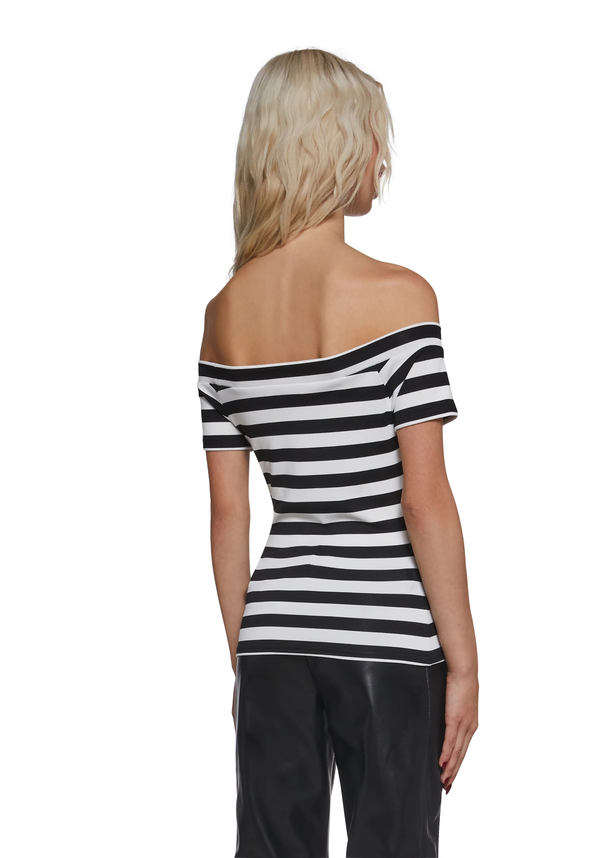 Off The Shoulder Striped Top - Image 5