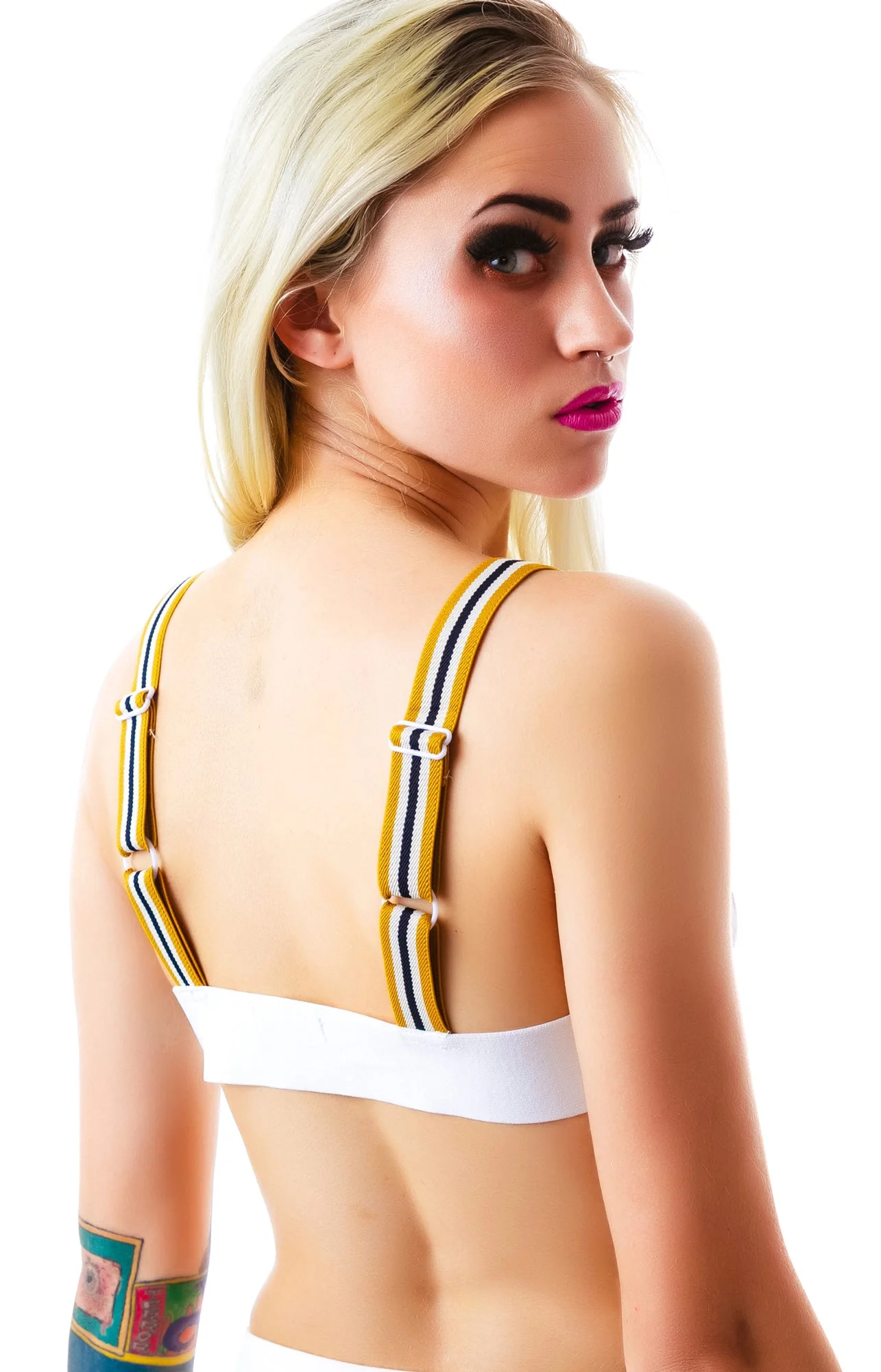 Stripe Rite Bralette - Black - Image 3