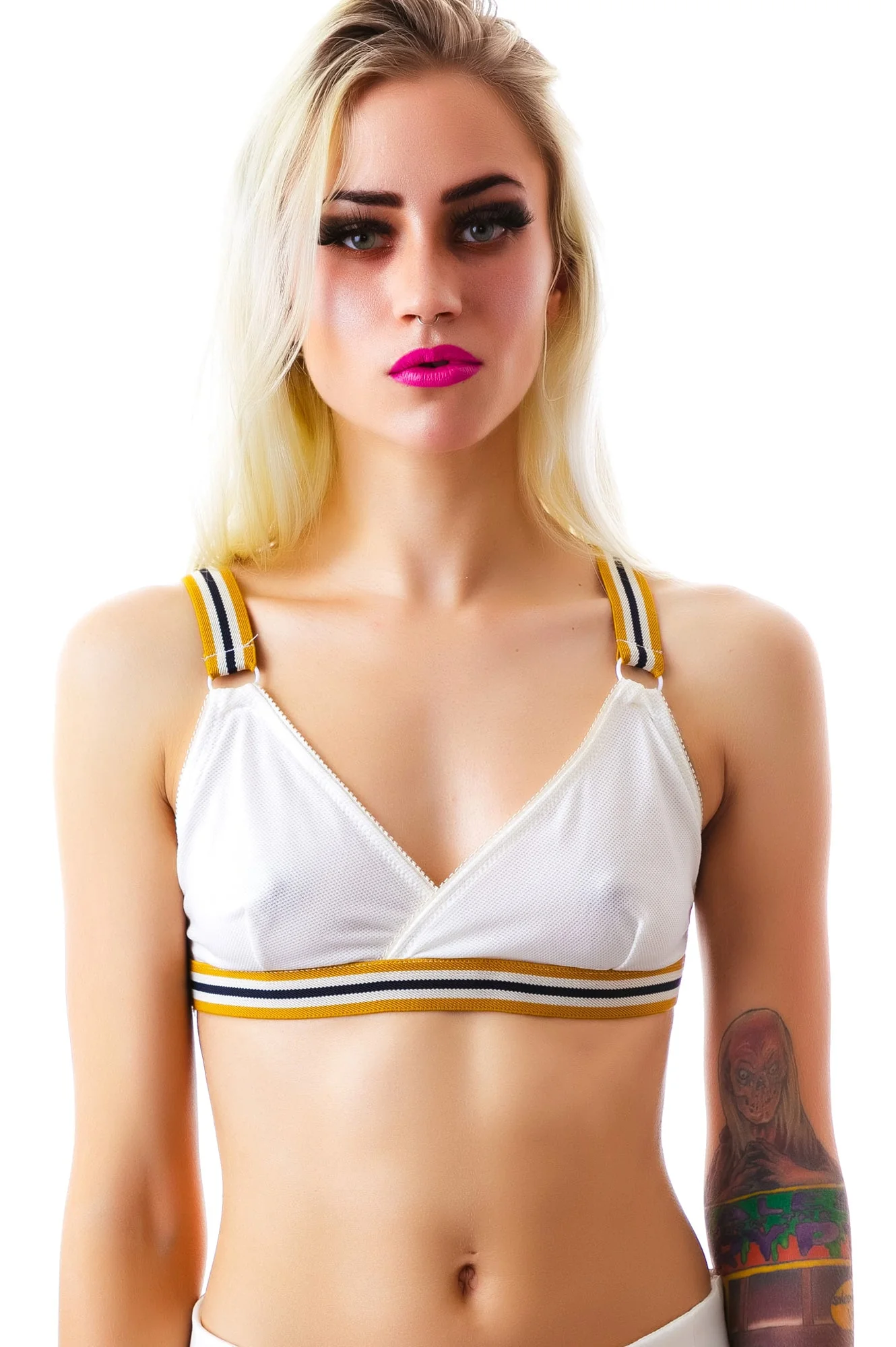 Stripe Rite Bralette - Black - Image 4