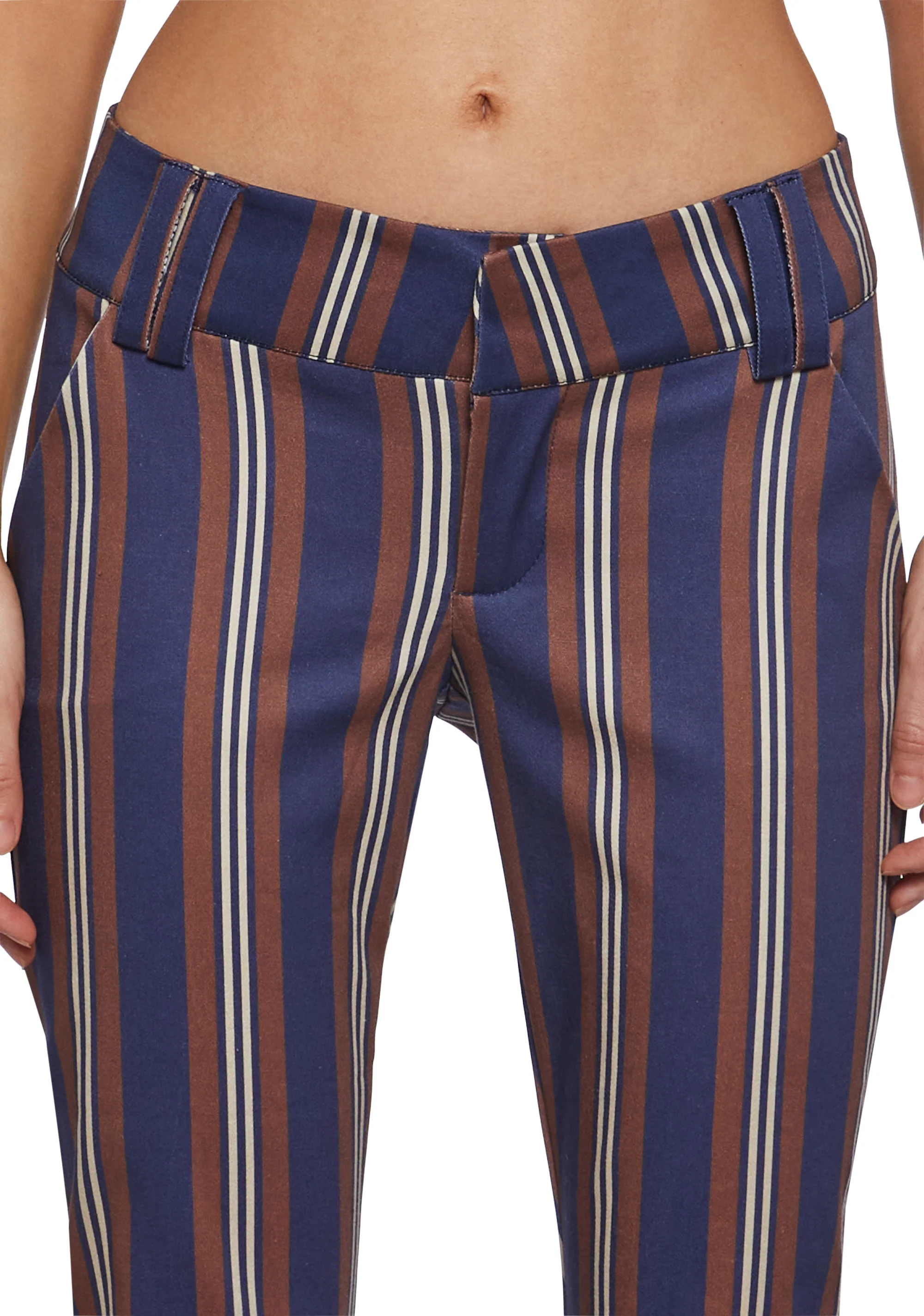 Soho Chic Striped Trousers - Image 5