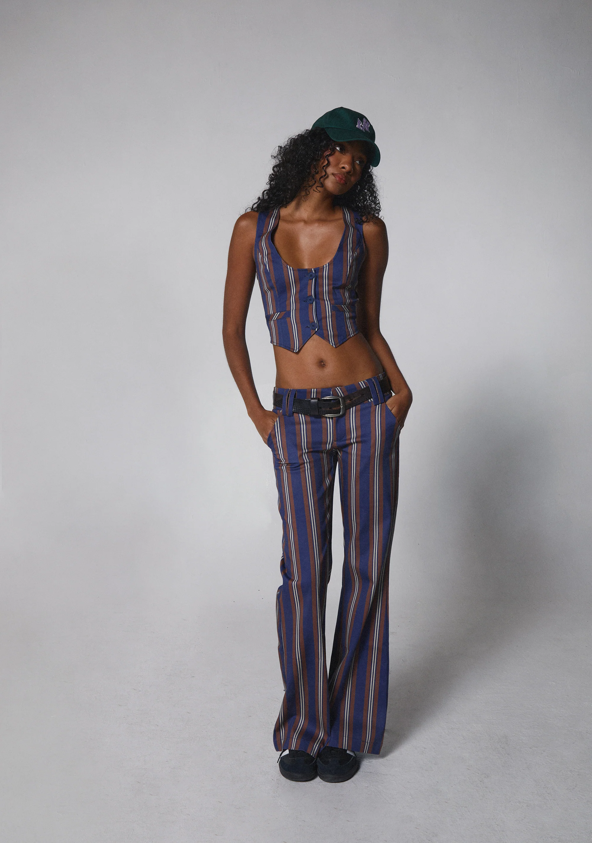 Soho Chic Striped Trousers - Image 6