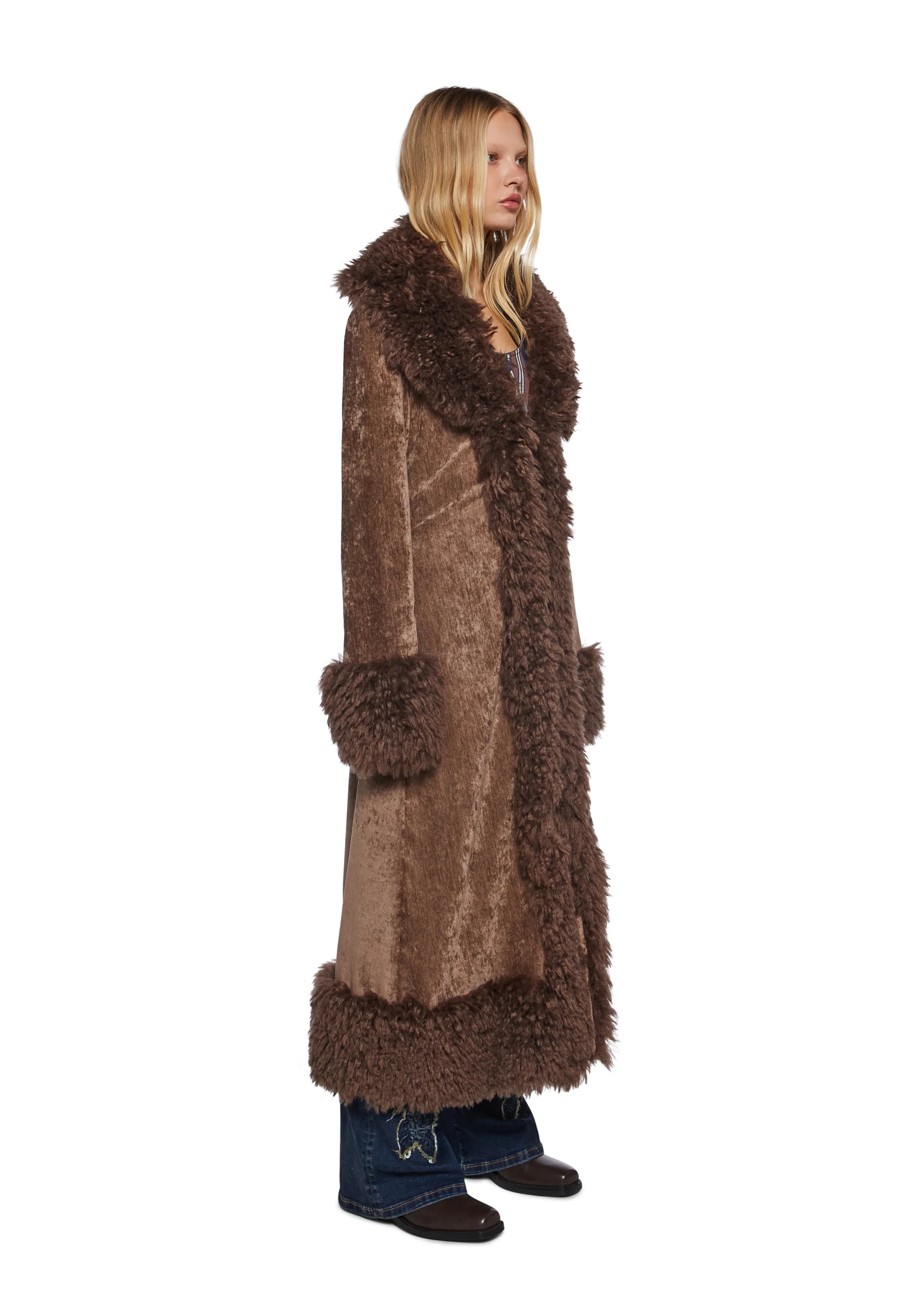 Bohemian Tourist Velvet Duster - Image 3