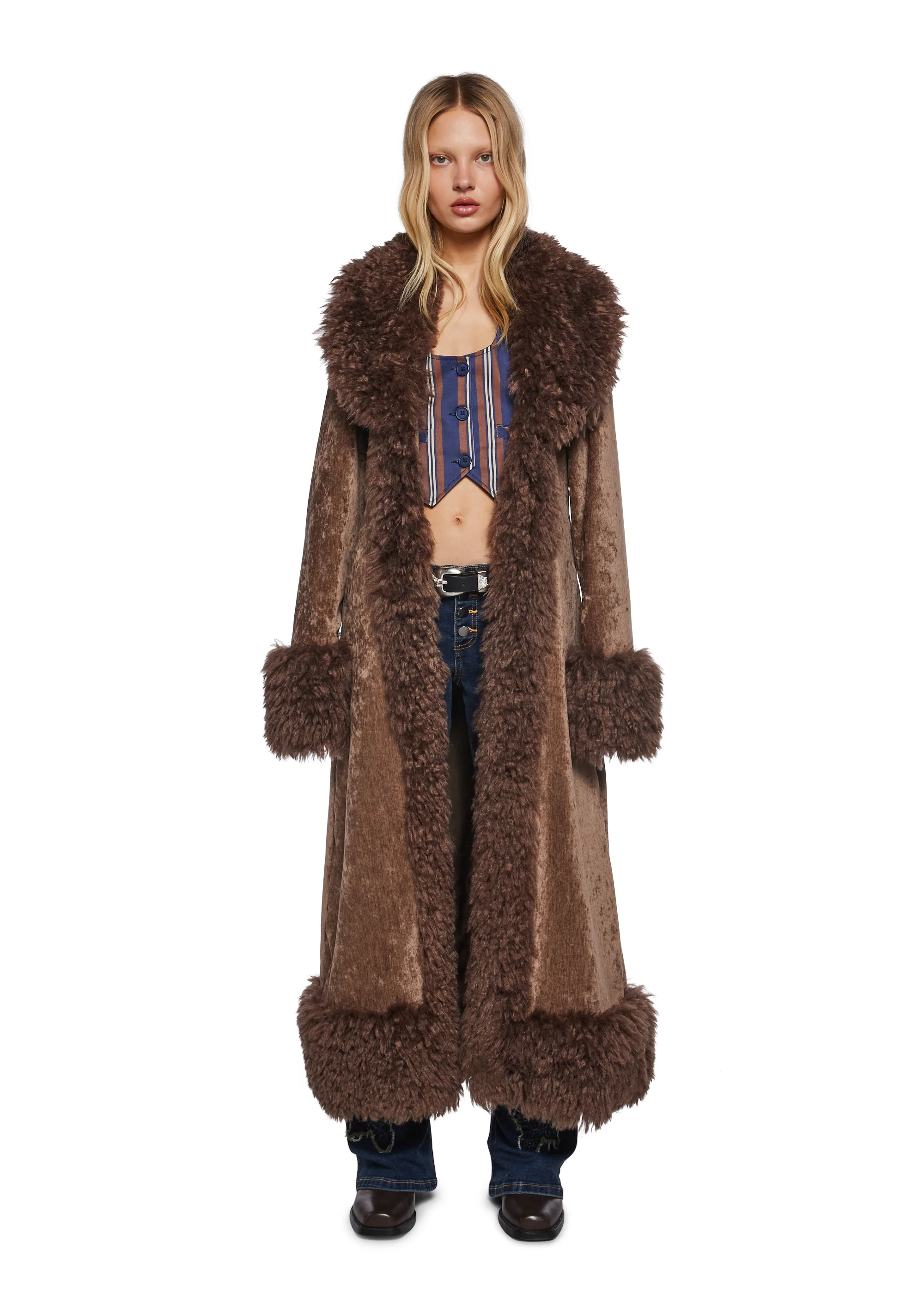 Bohemian Tourist Velvet Duster - Image 5