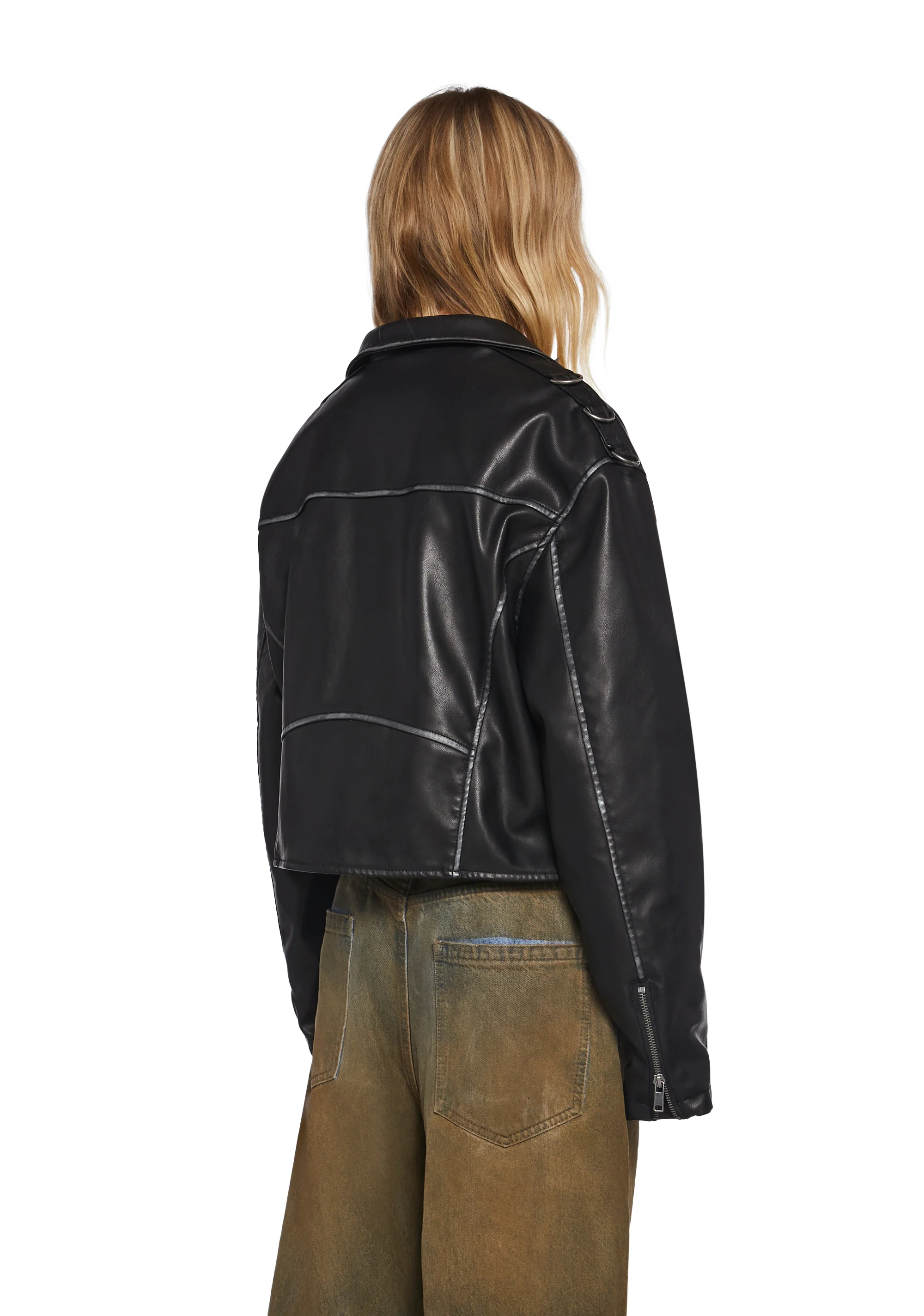 Decibel Love Studded Moto Jacket - Image 4