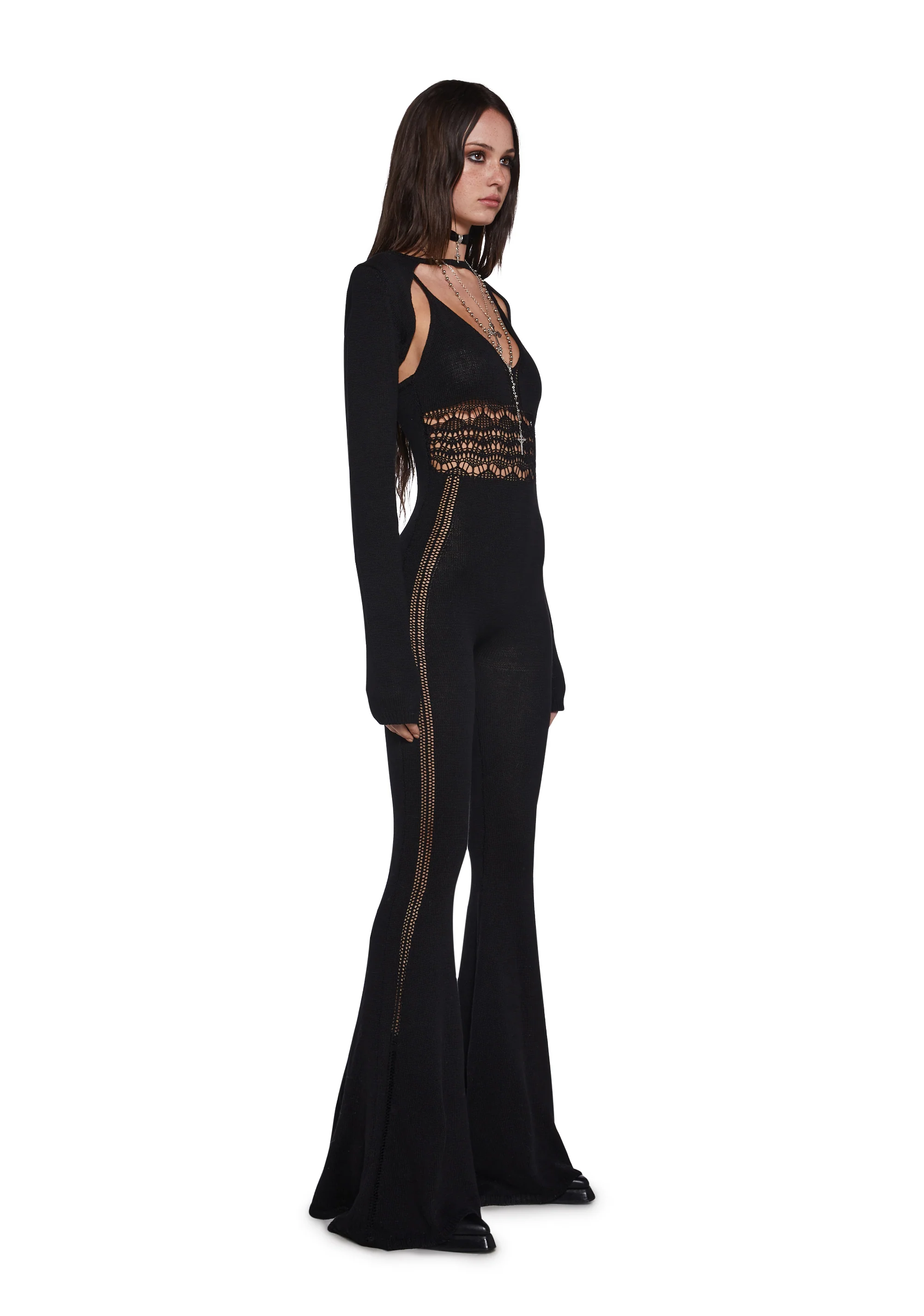 Sudden Silence Jumpsuit And Shrug Set - Image 4