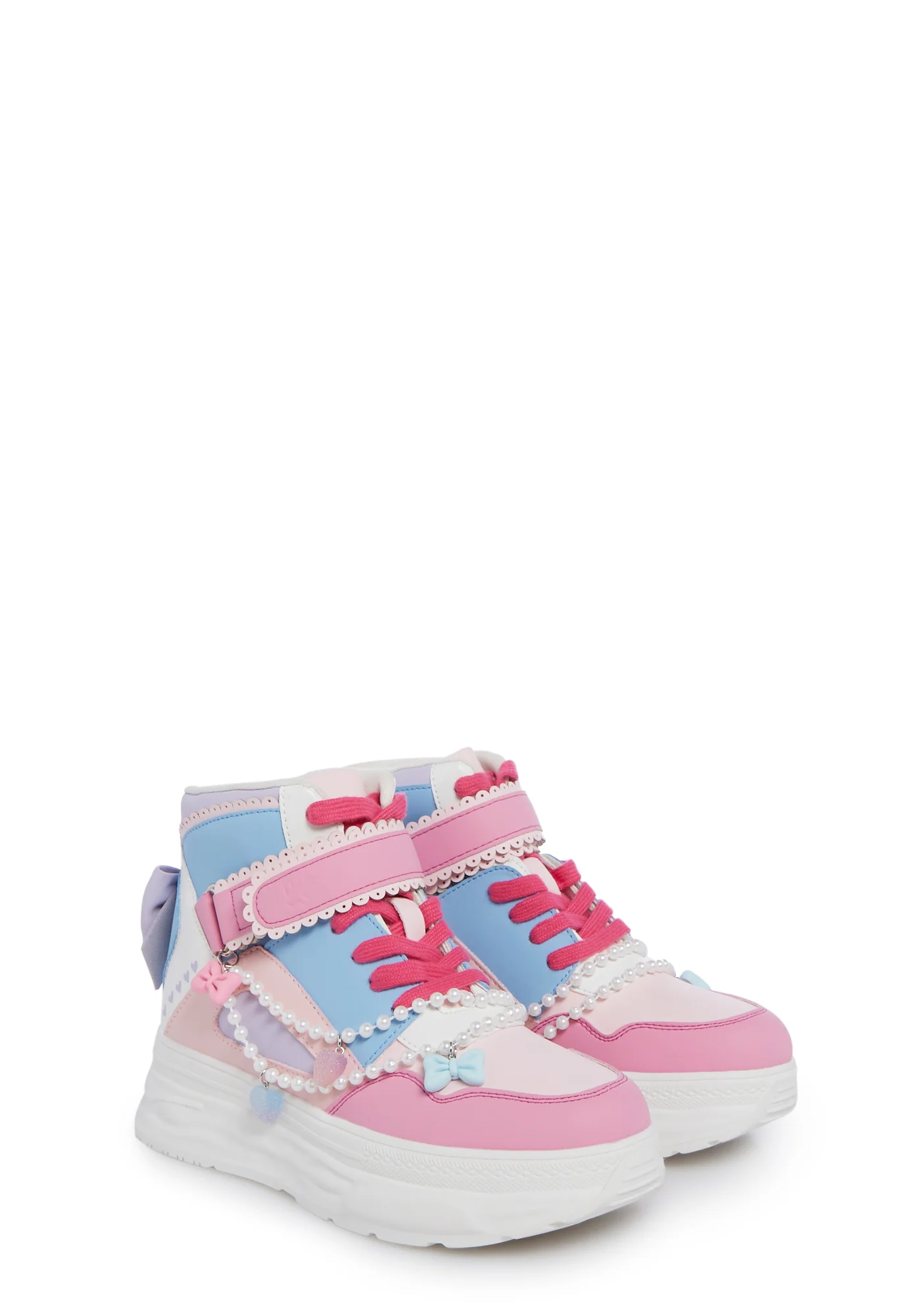 Sugar Wishes Hi Top Sneakers - Pastel - Image 3