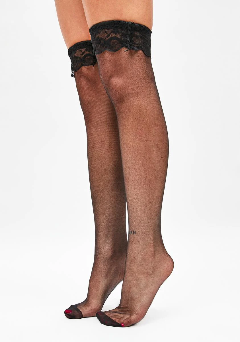 Sultry Nights Sheer Thigh Highs - Image 2