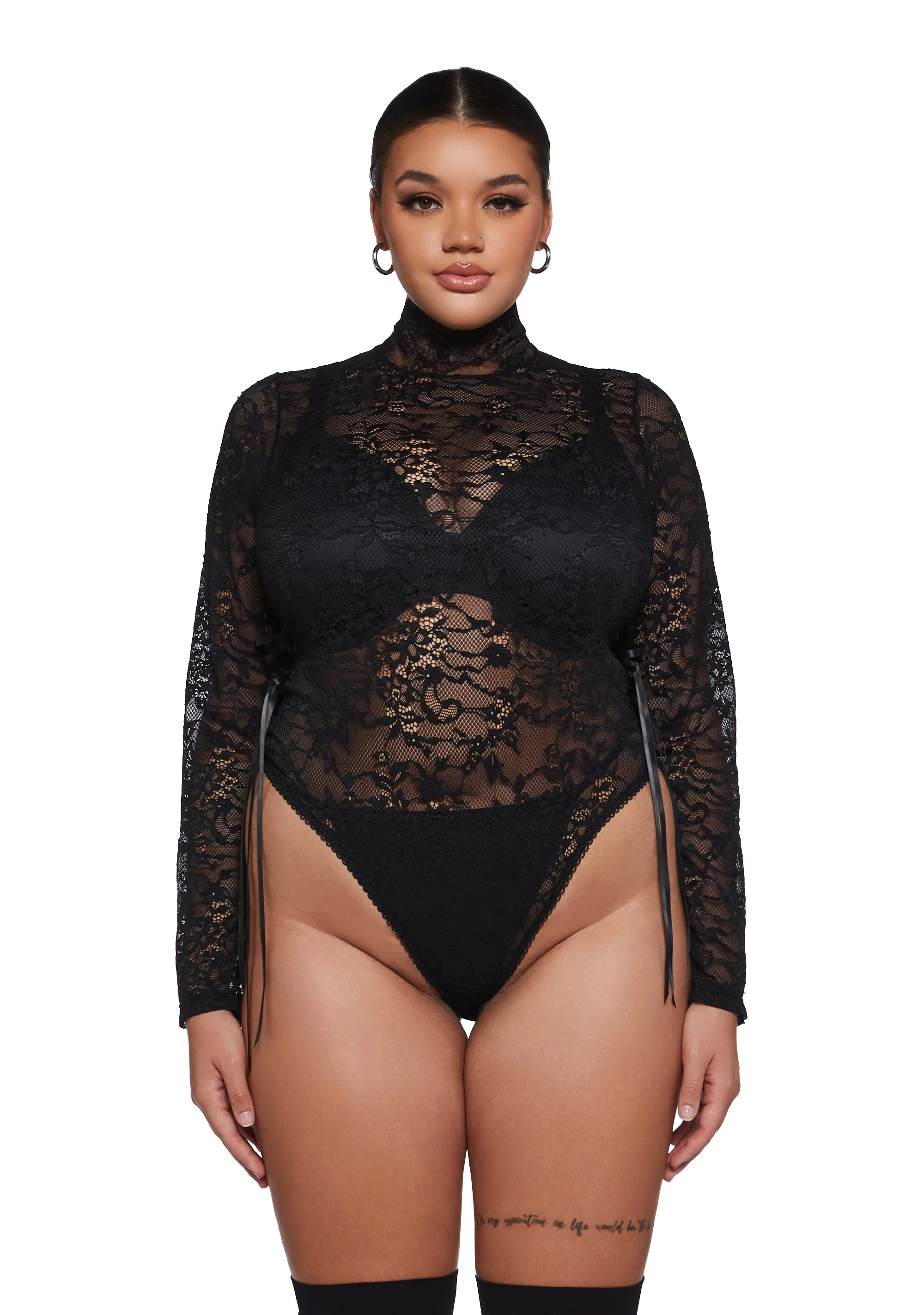 Sultry Provocations Lace Bodysuit - Image 2