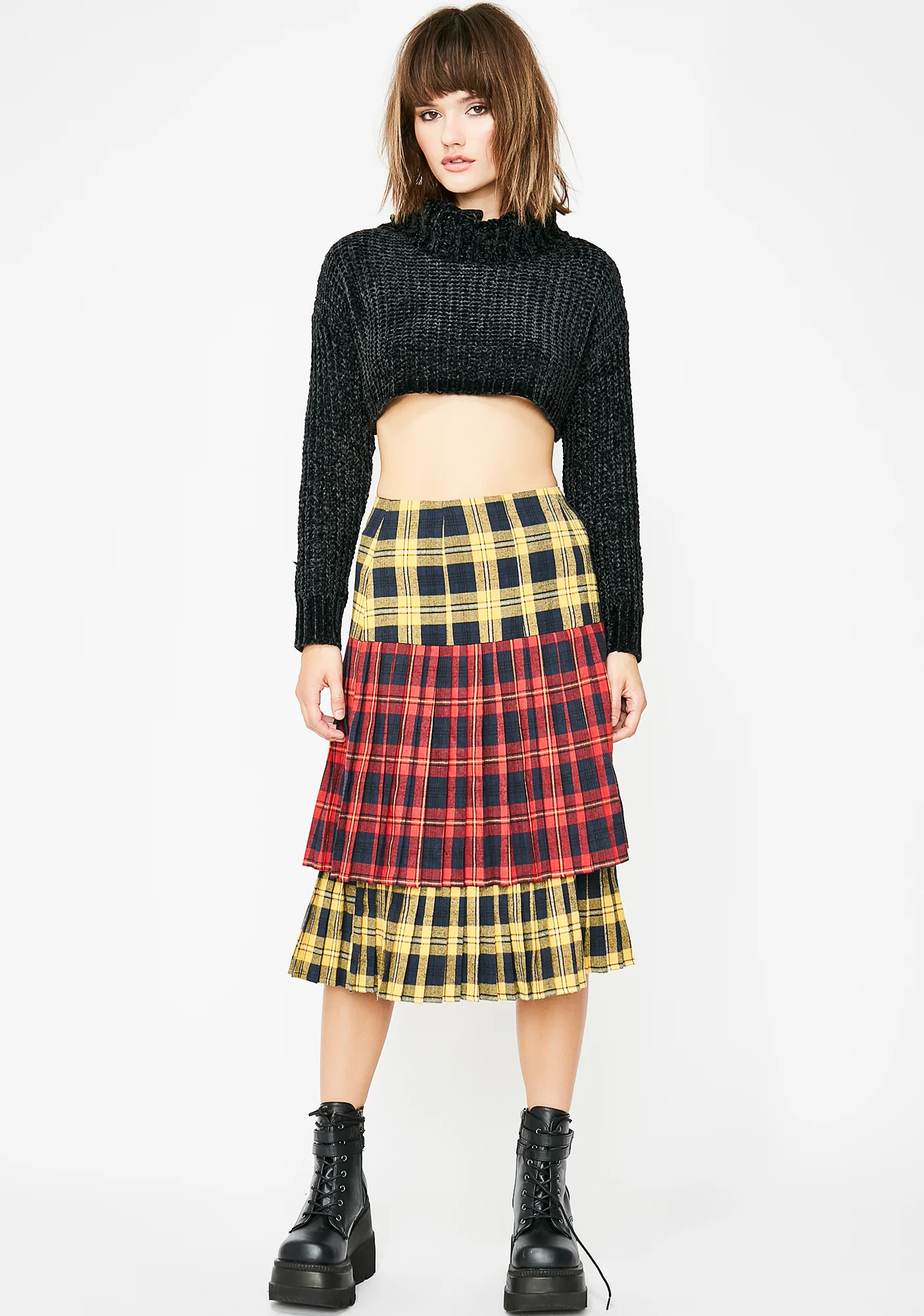 Sunday Skool Plaid Skirt - Image 3
