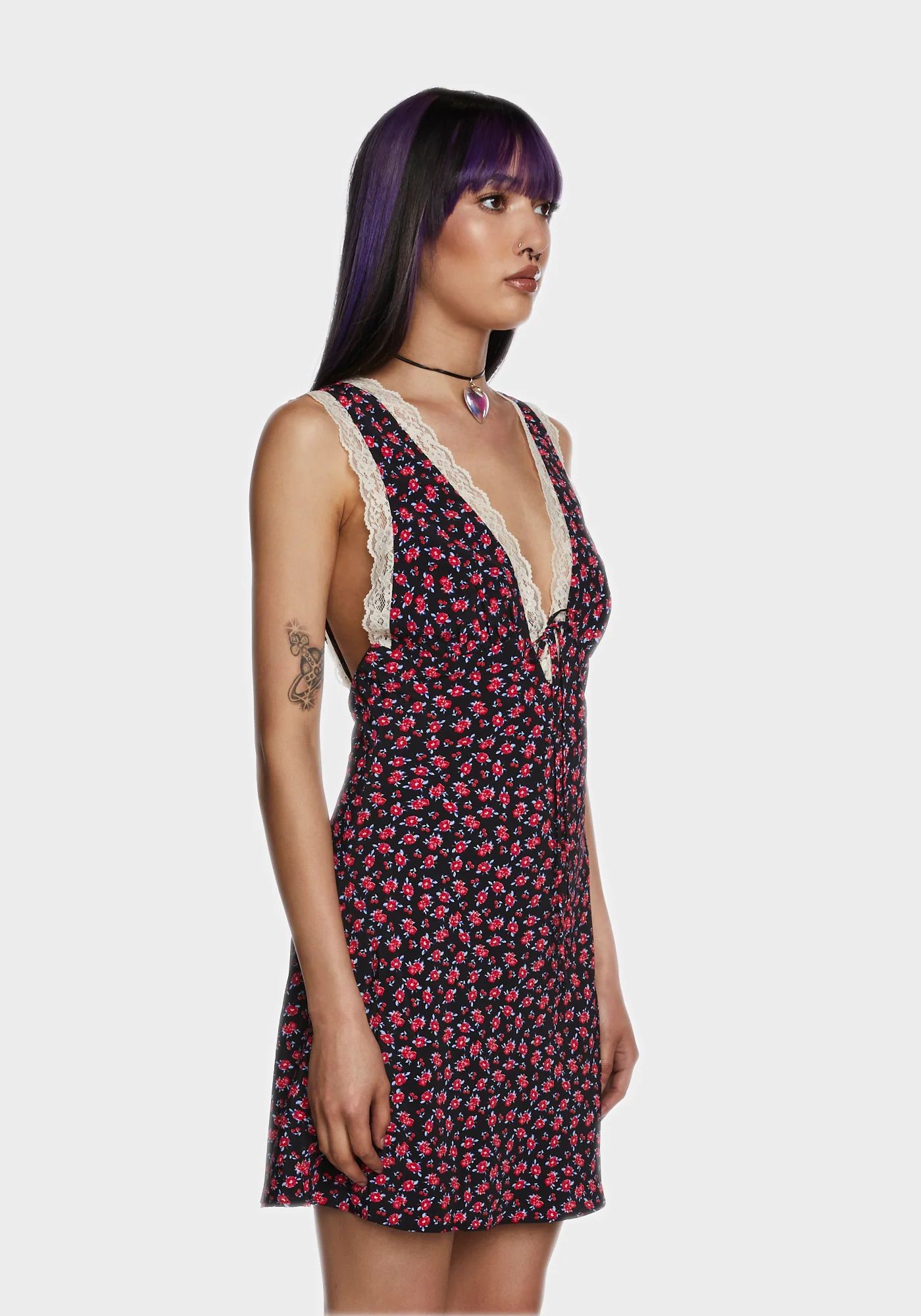 Sunlit Moments Mini Dress - Black - Image 3