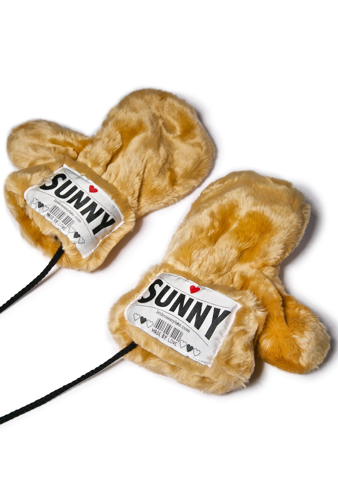 Sunny Faux Fur Gloves - Pink - Image 5