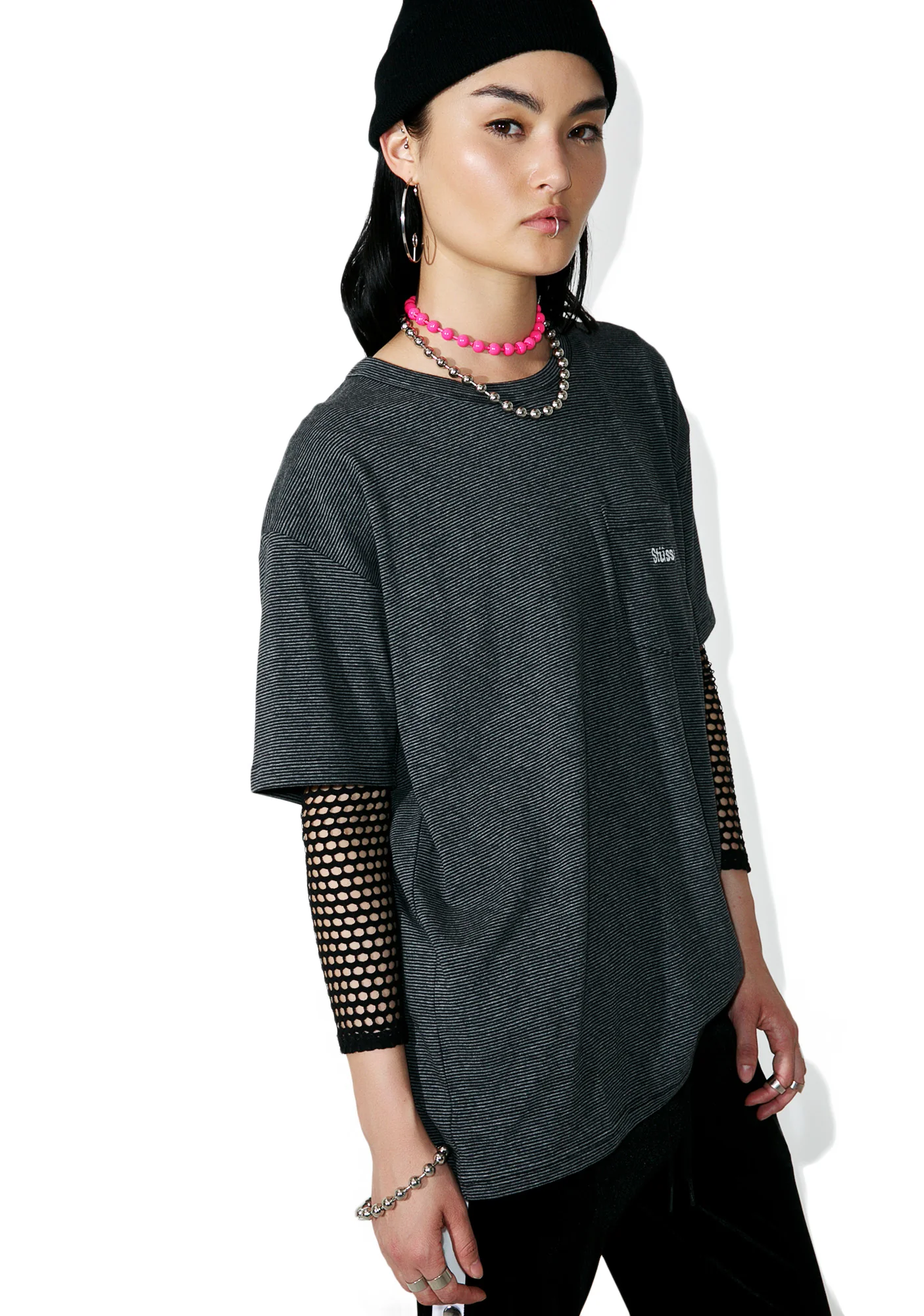 Sunset Striped Tee - Image 3