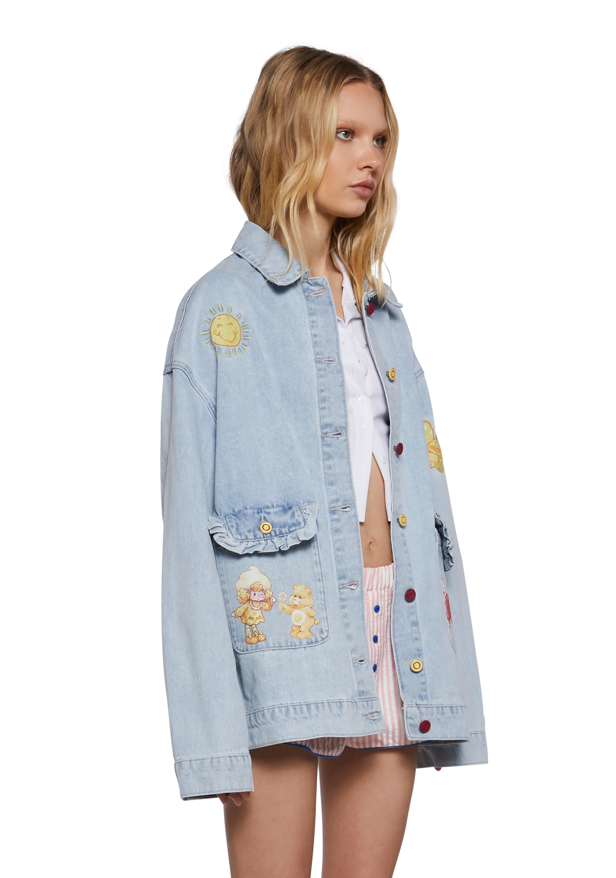 Sunshine Days Oversized Denim Jacket - Image 3