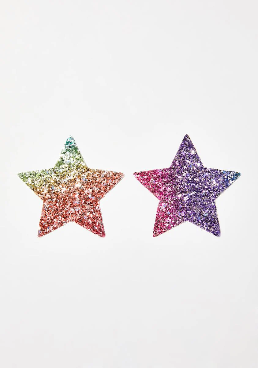 Super Sparkle Rock Kandi Star Pasties - Image 2
