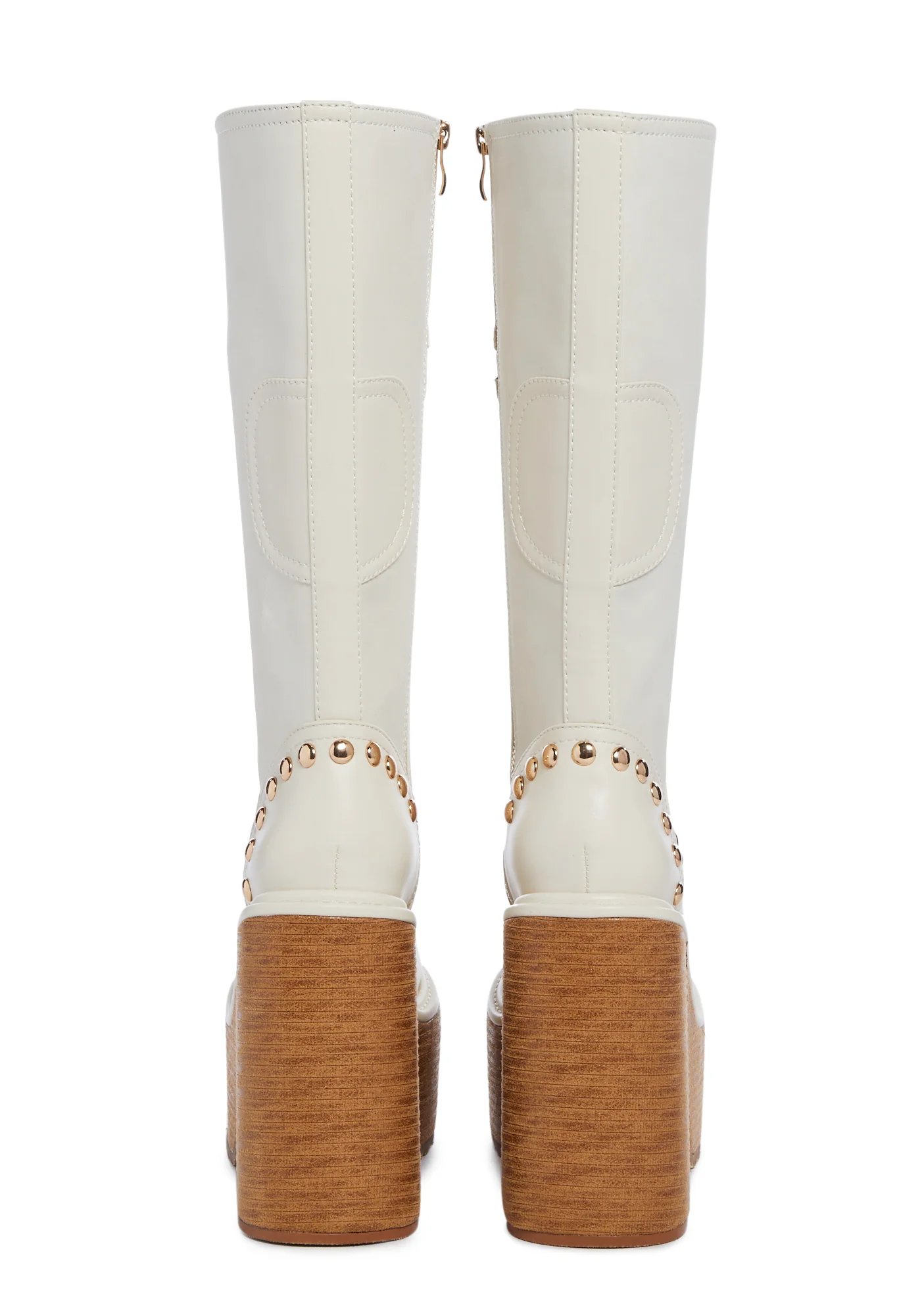 Superstar Status Platform Boots- Off White - Image 4