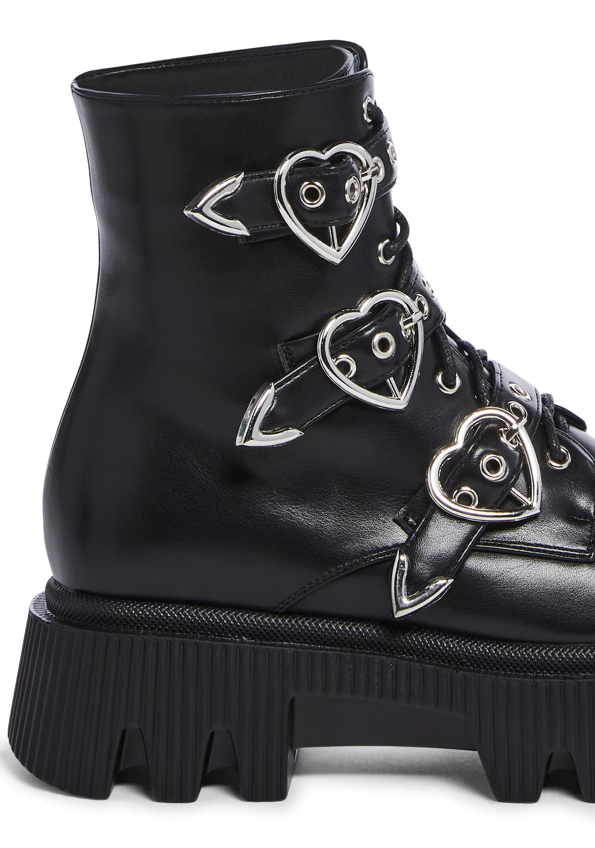 Suppressed Emotions Combat Boots - Black - Image 2