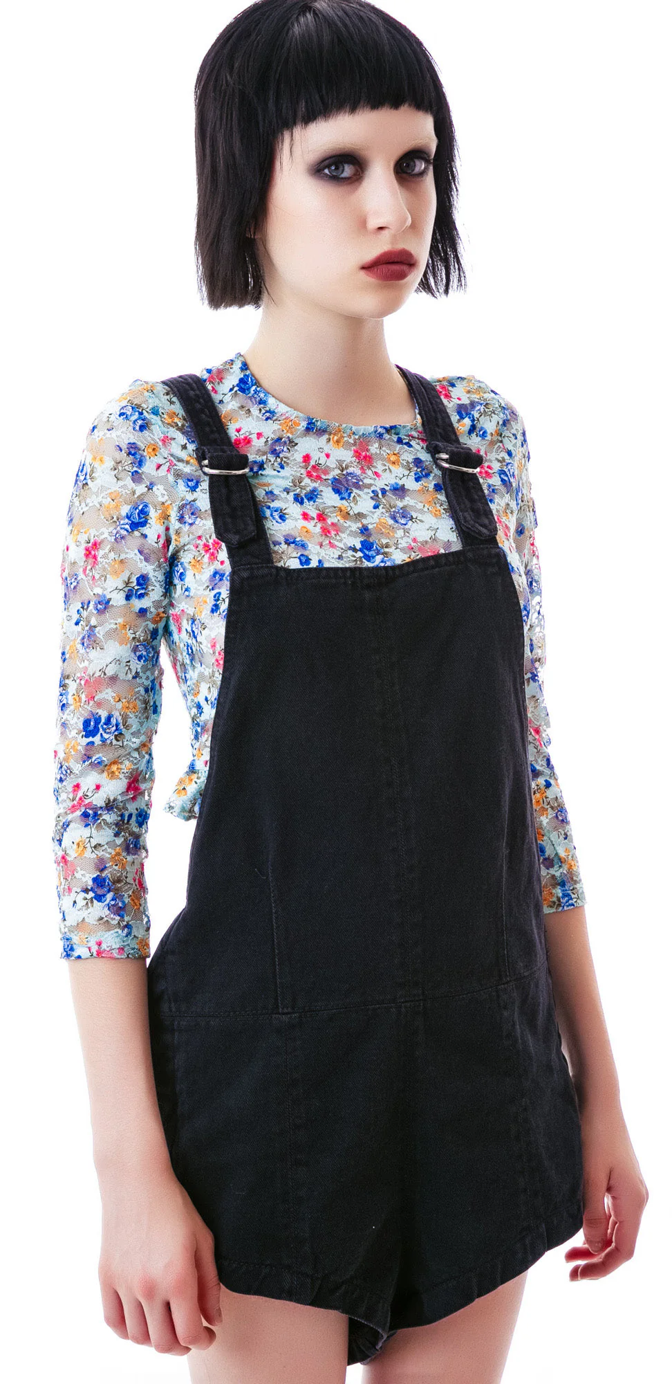 Suzie Blue Overalls - Black - Image 2