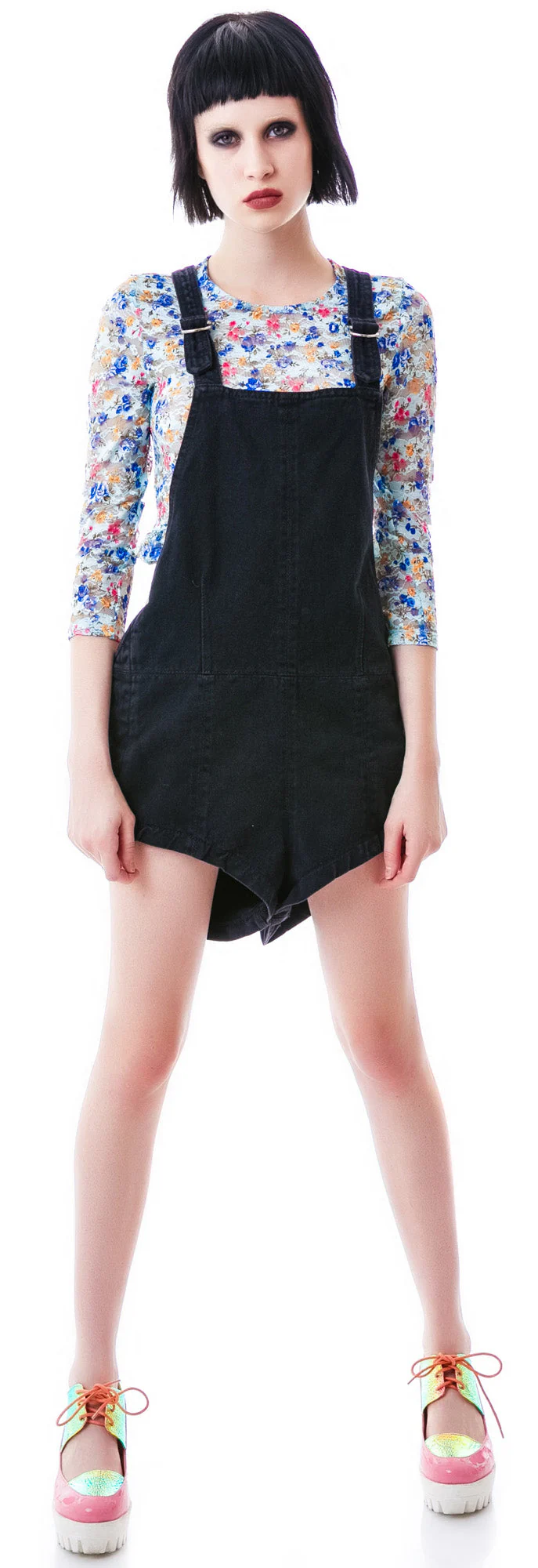 Suzie Blue Overalls - Black - Image 3