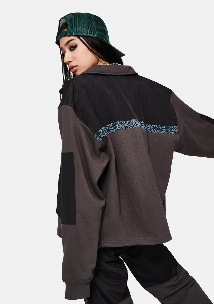 Sweat X Nylon Jacket - Image 4