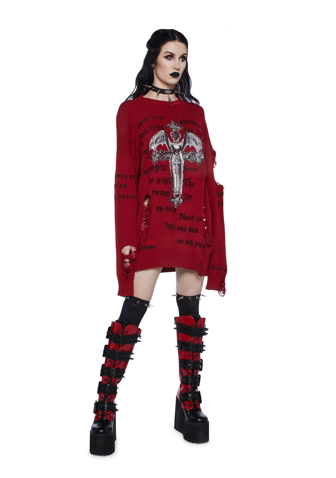 Blood Prey Oversized Sweater - Image 2