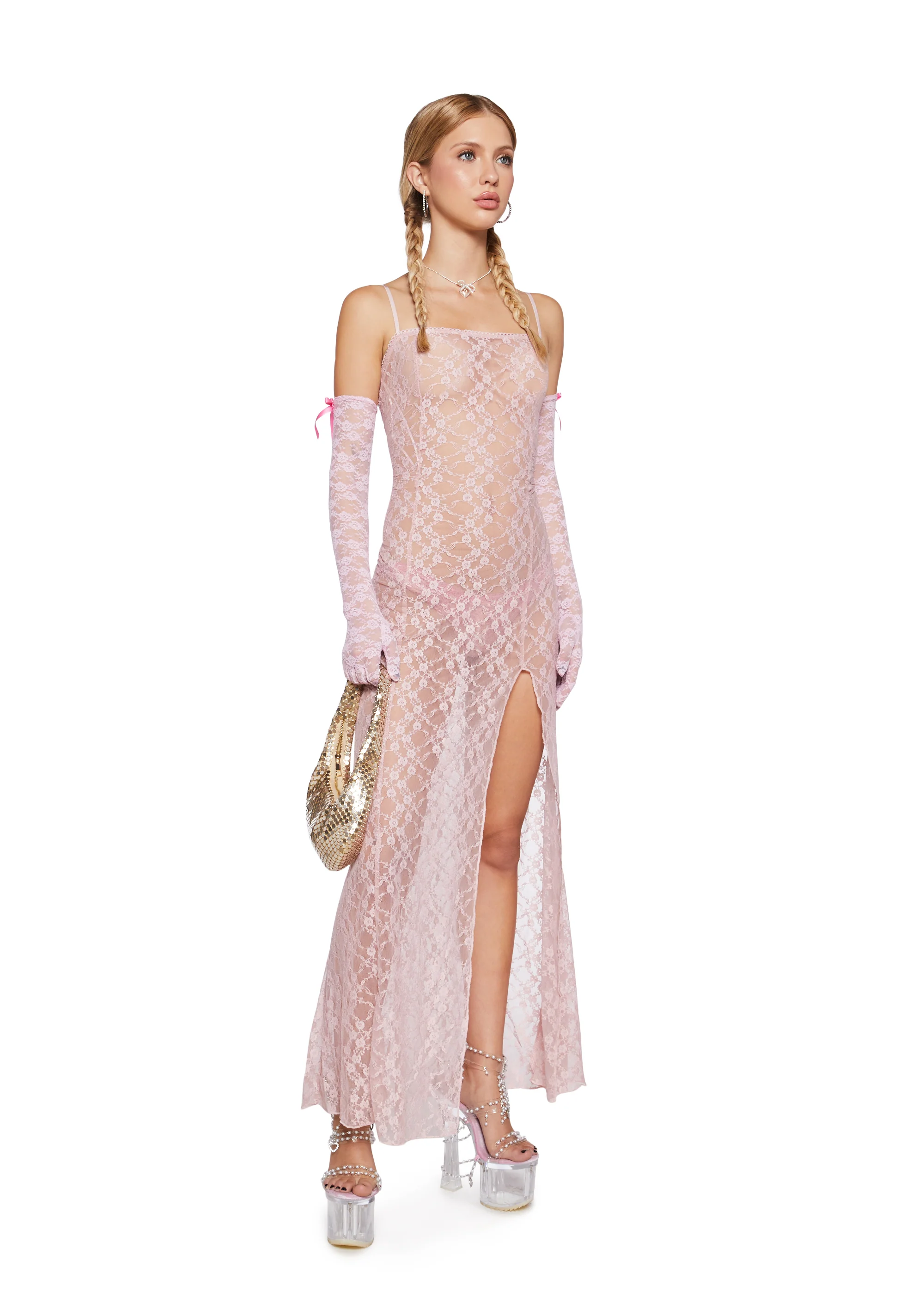 Sweet Allure Lace Maxi Dress - Image 5