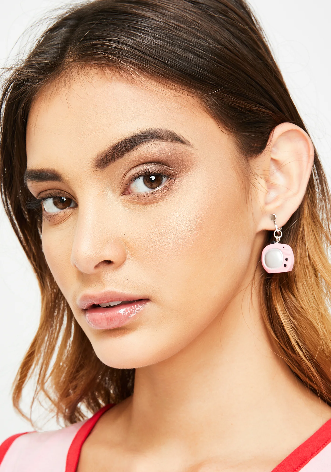 Sweet Channel Blocked TV Earrings - Image 3