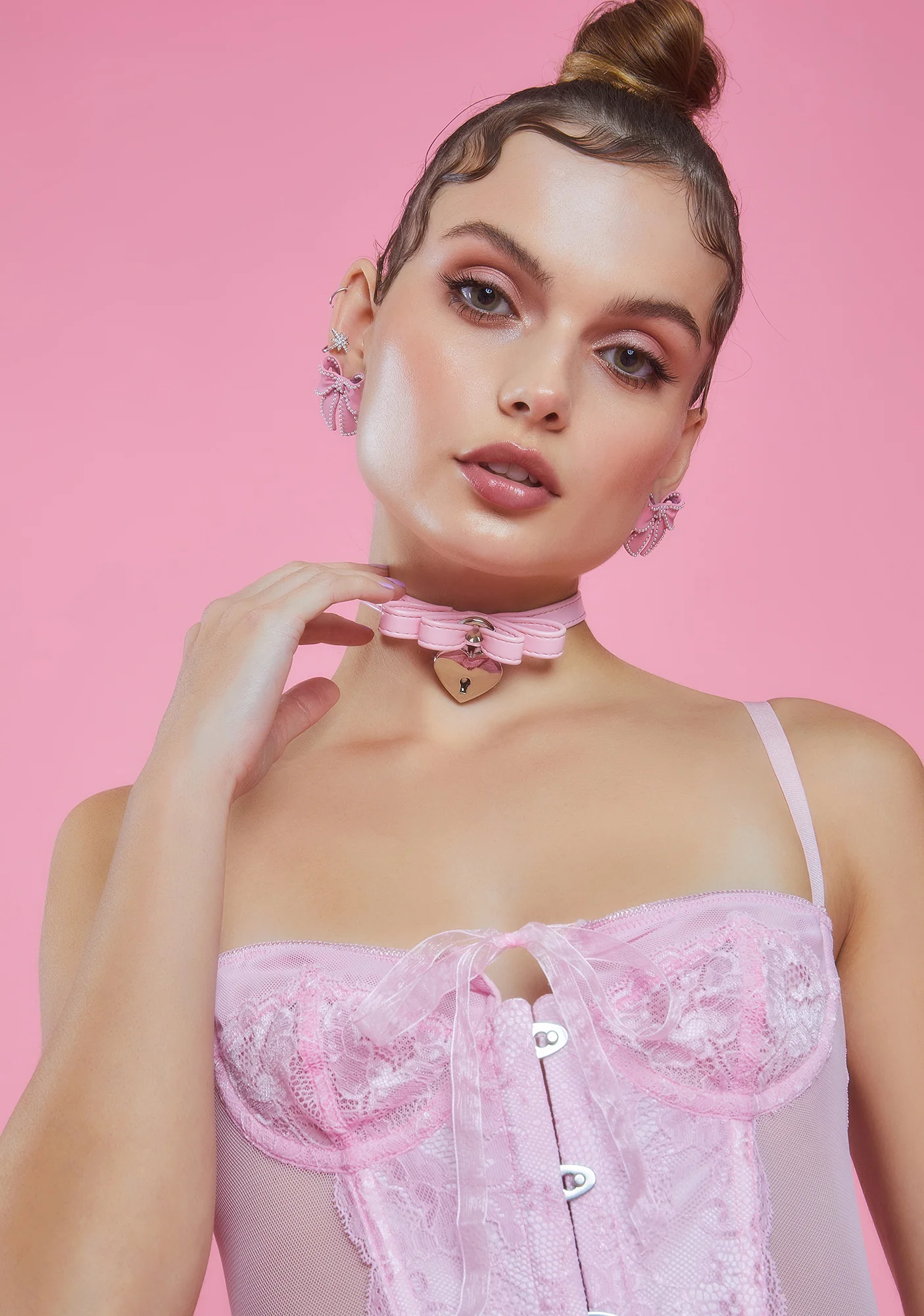 Sweet Confessions Of A Cutie Bow Choker - Image 2