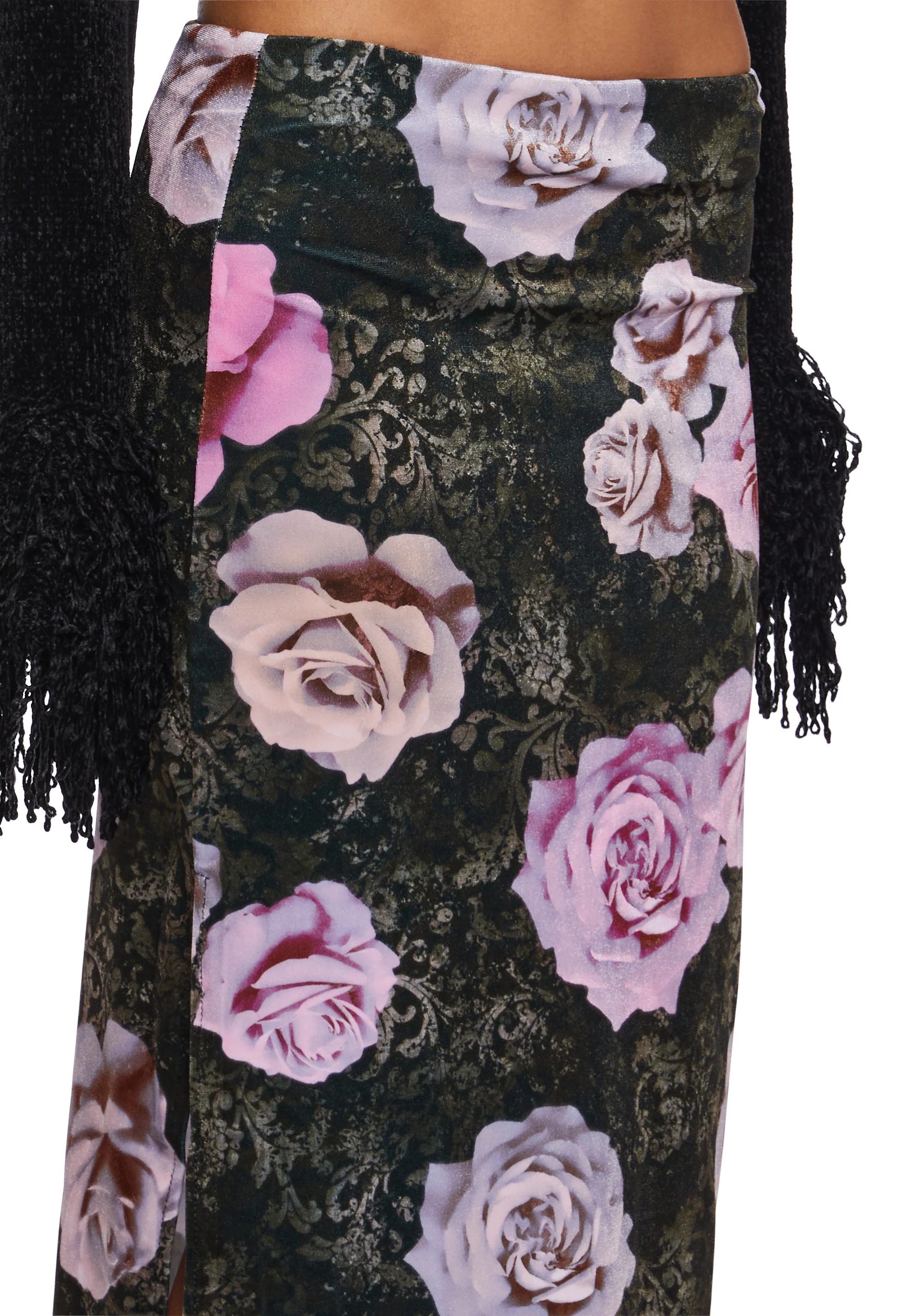 Sweet Disposition Velour Midi Skirt - Image 6