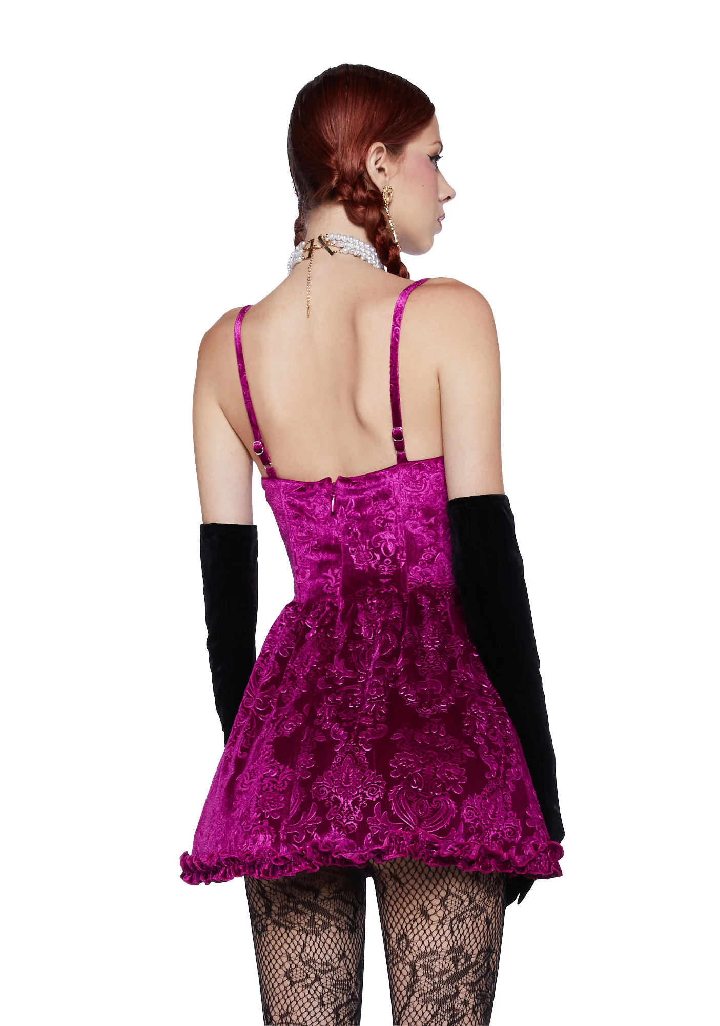 Sweet Icing Corset Dress - Raspberry - Image 4