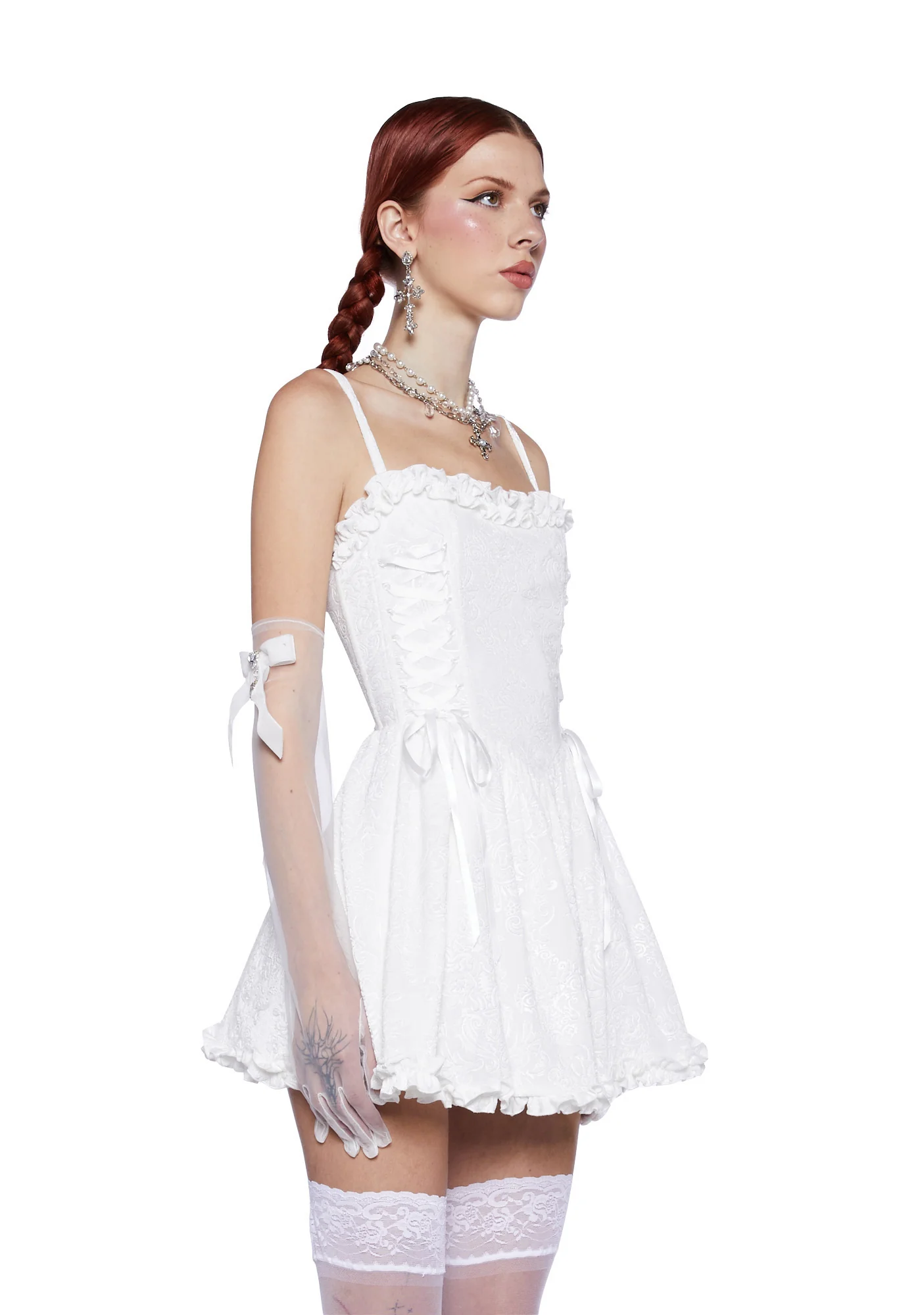 Sweet Icing Corset Dress - White - Image 3