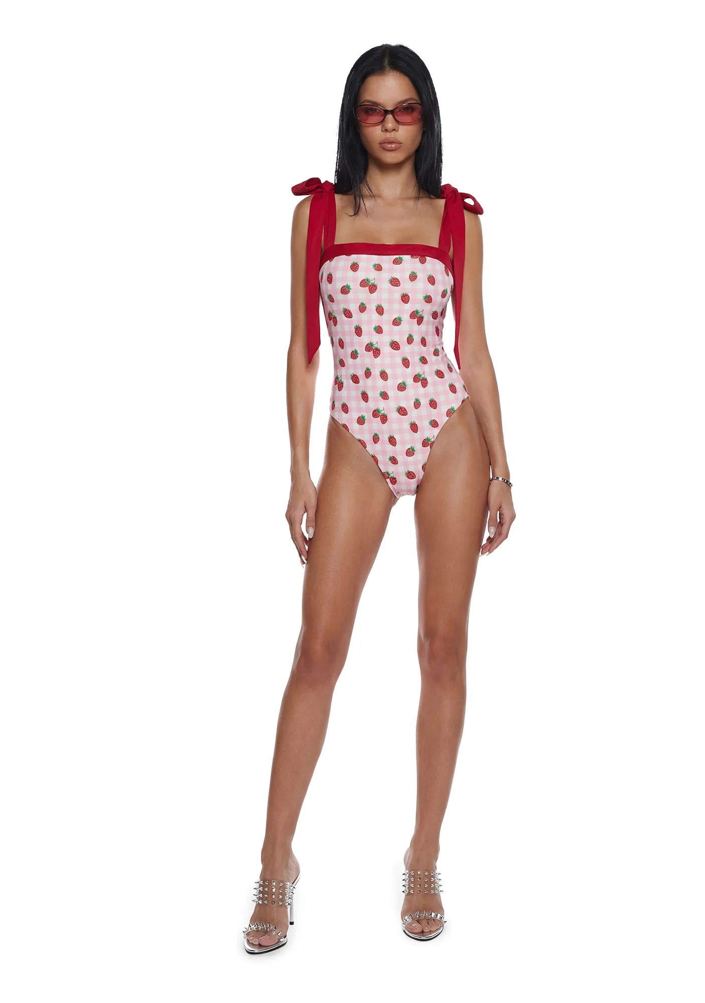 Sweet Life One Piece Swimsuit - Gingham - Image 2
