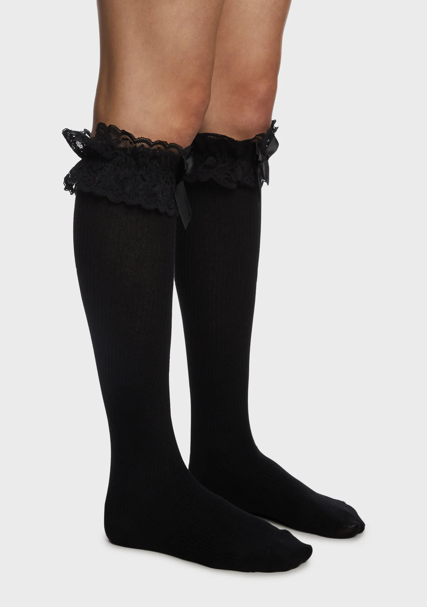 Sweet Like Me Knee High Socks - Black - Image 2