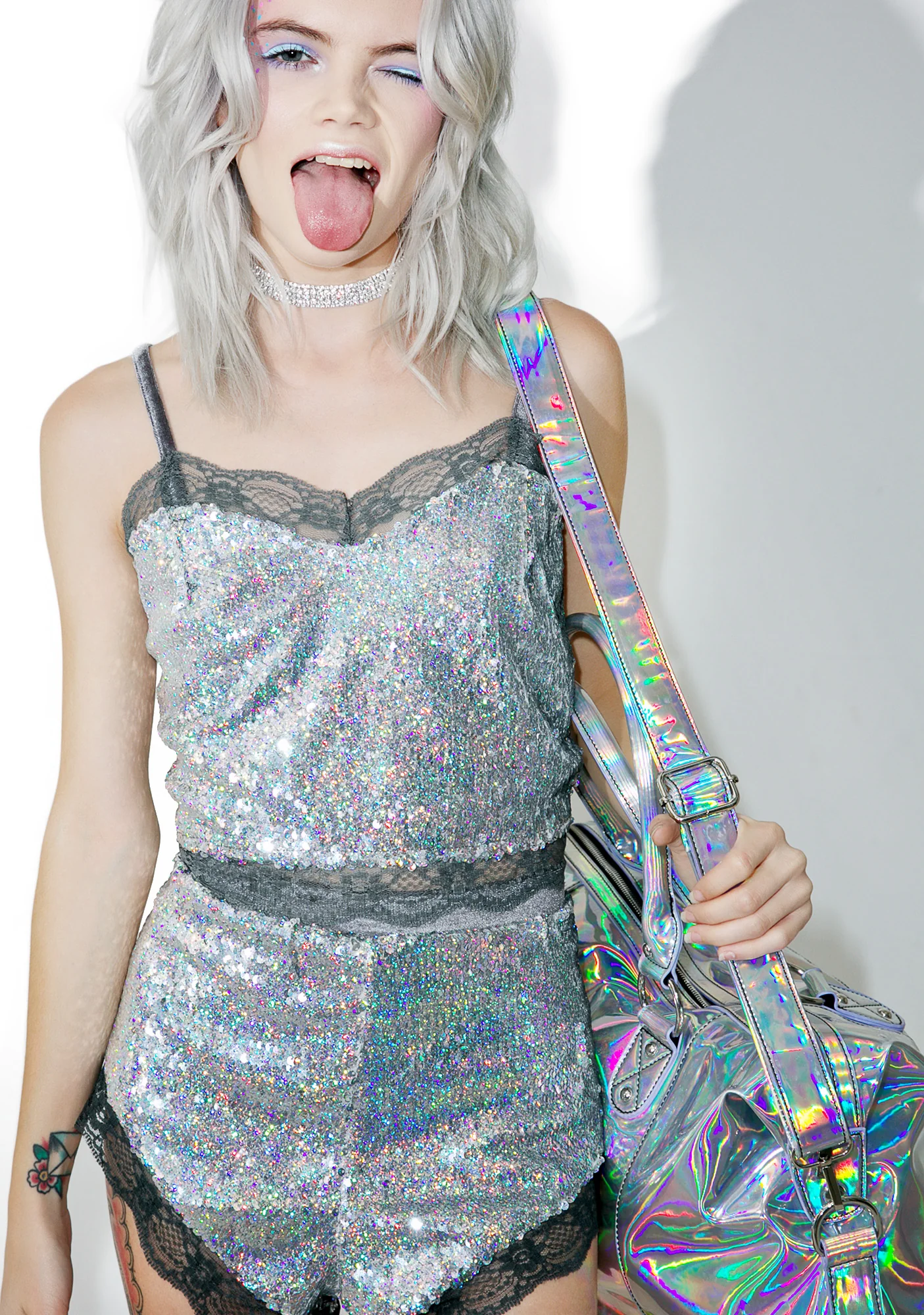 Sweet Nothings Sequin Crop Top - Image 2