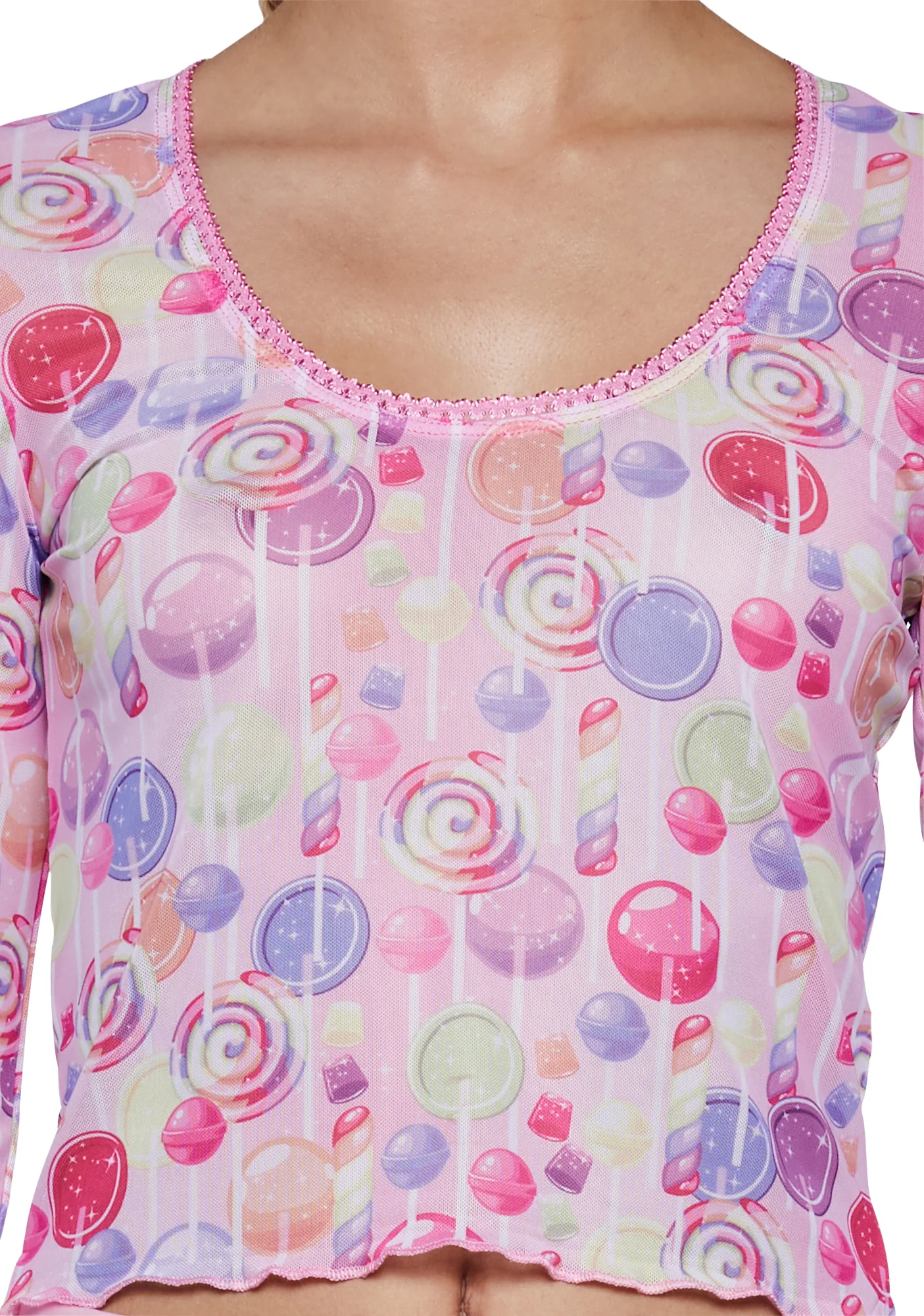 Sweet Pieces Mesh Top - Image 5