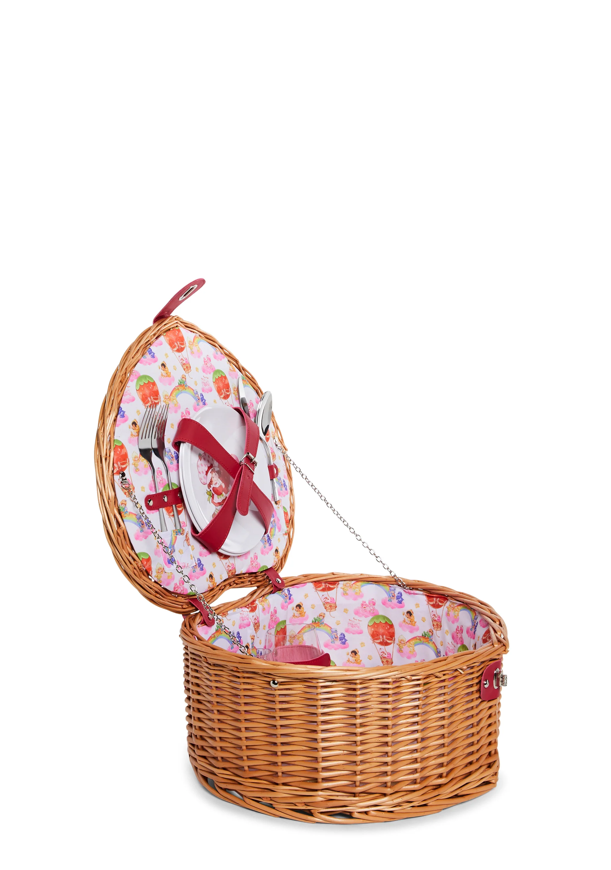 Sweet Sharing Heart Picnic Basket - Image 3