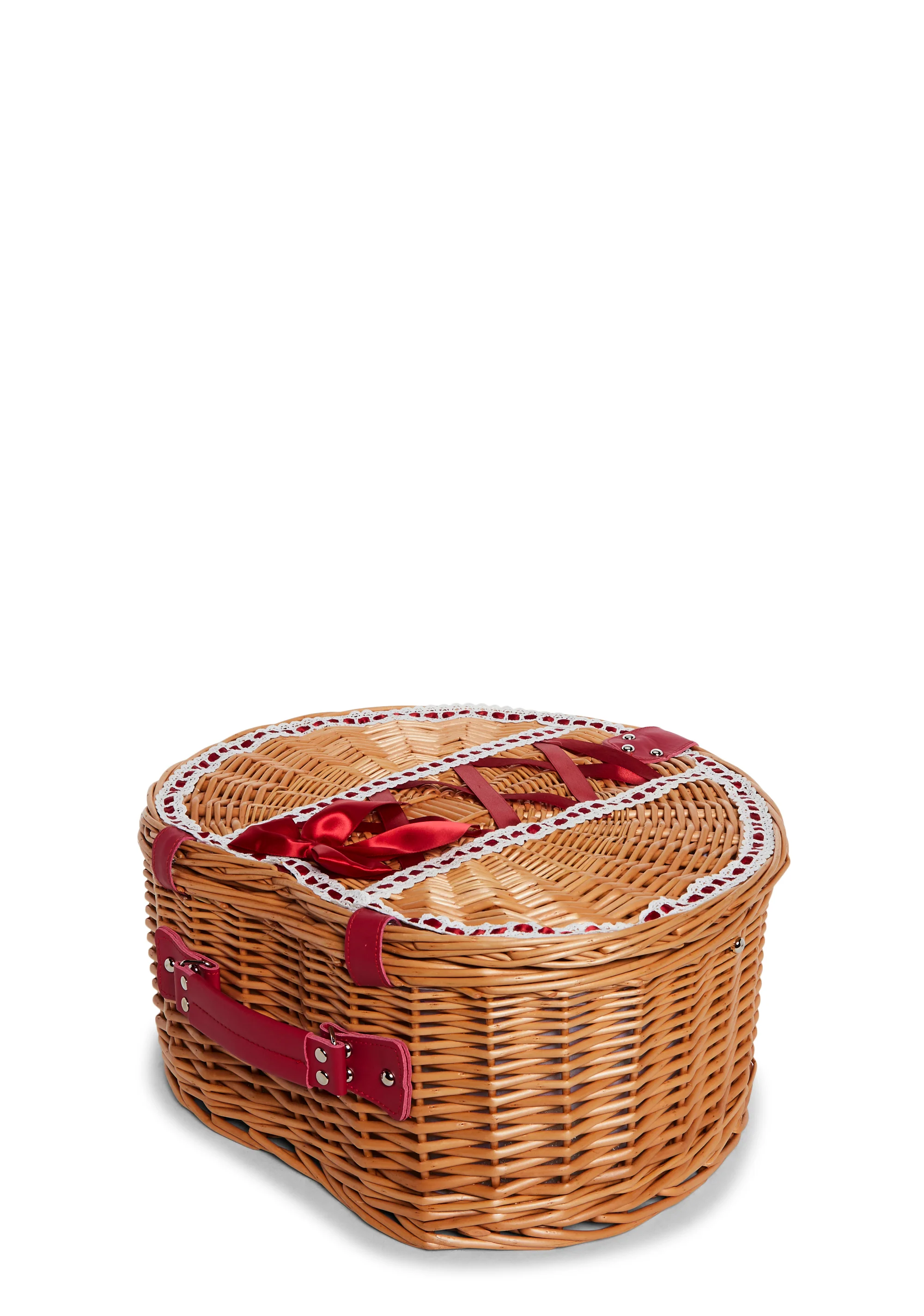 Sweet Sharing Heart Picnic Basket - Image 6