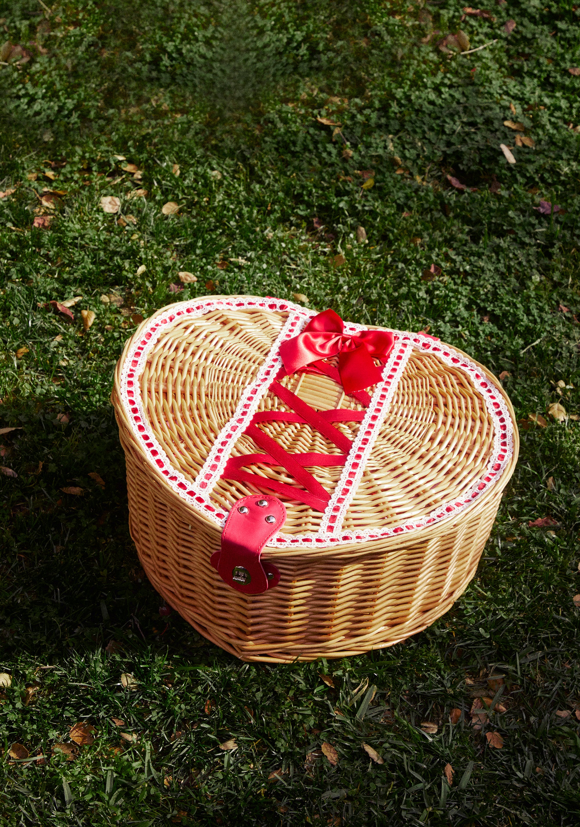 Sweet Sharing Heart Picnic Basket - Image 8